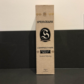 Springbank 21 years, old bottling