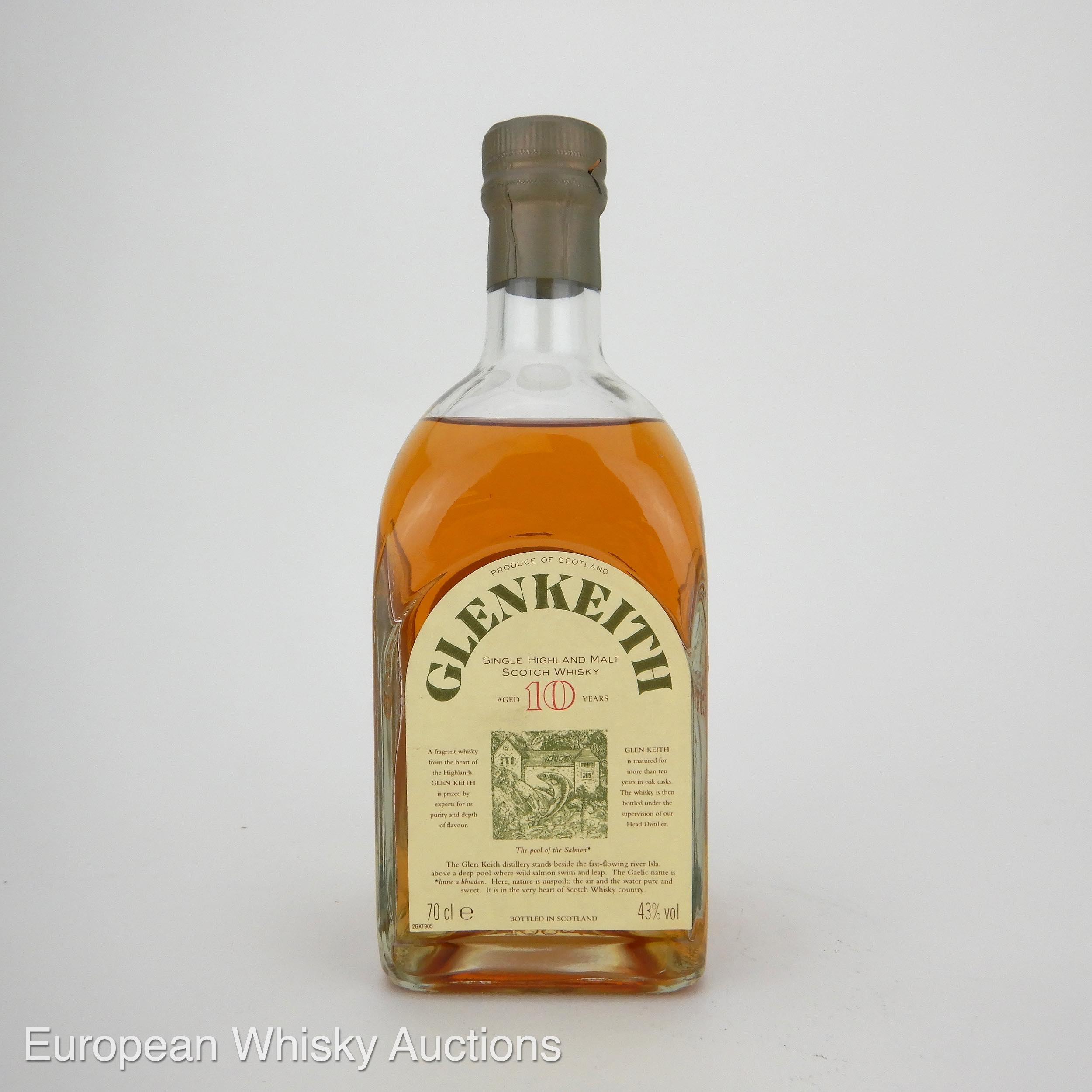 Glen Keith 10 Year Old, Oak Cask, 1994, 43% whisky bottle
