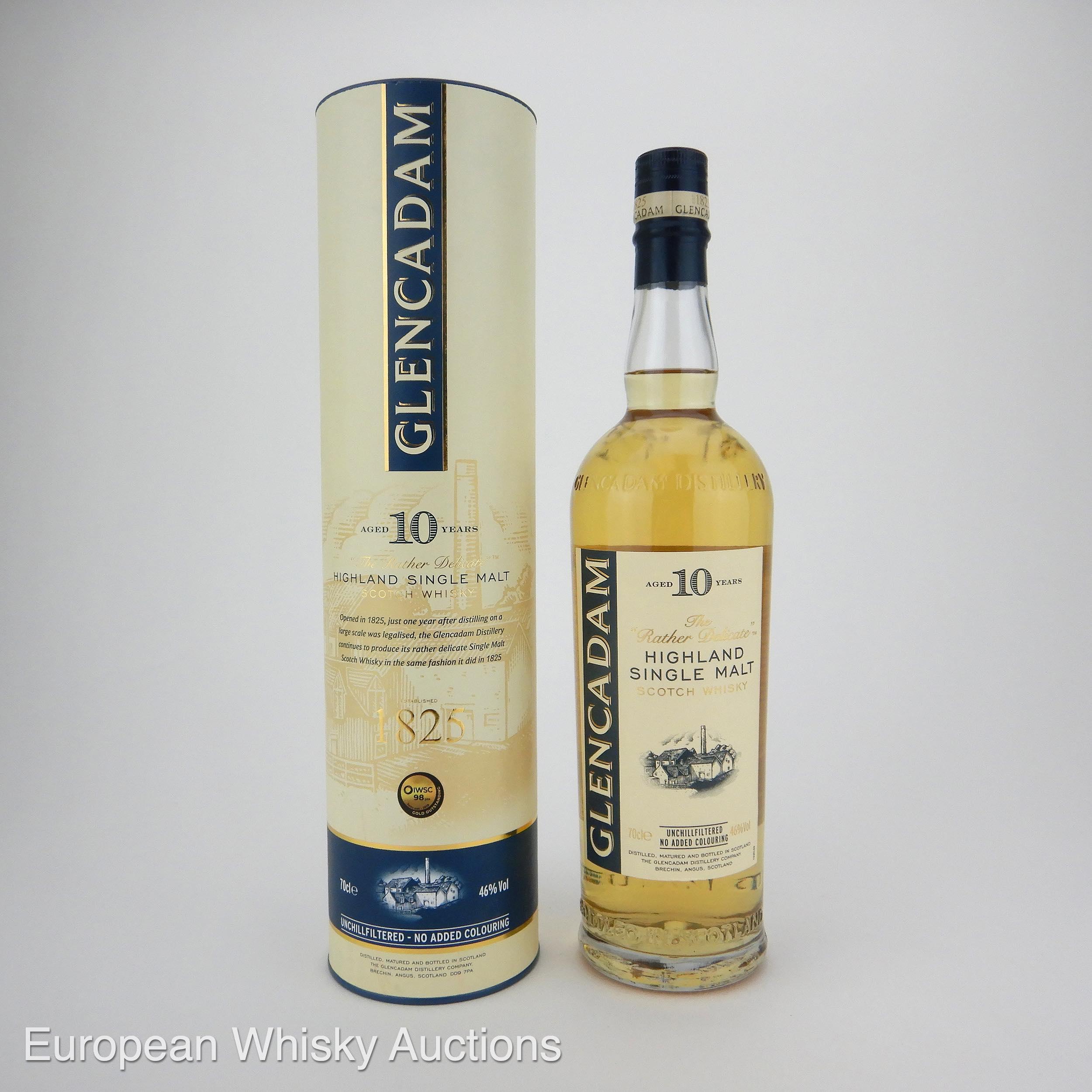 Glencadam The Rather Delicate 10 Year Old, Bourbon Cask, 2021, 46% whisky bottle