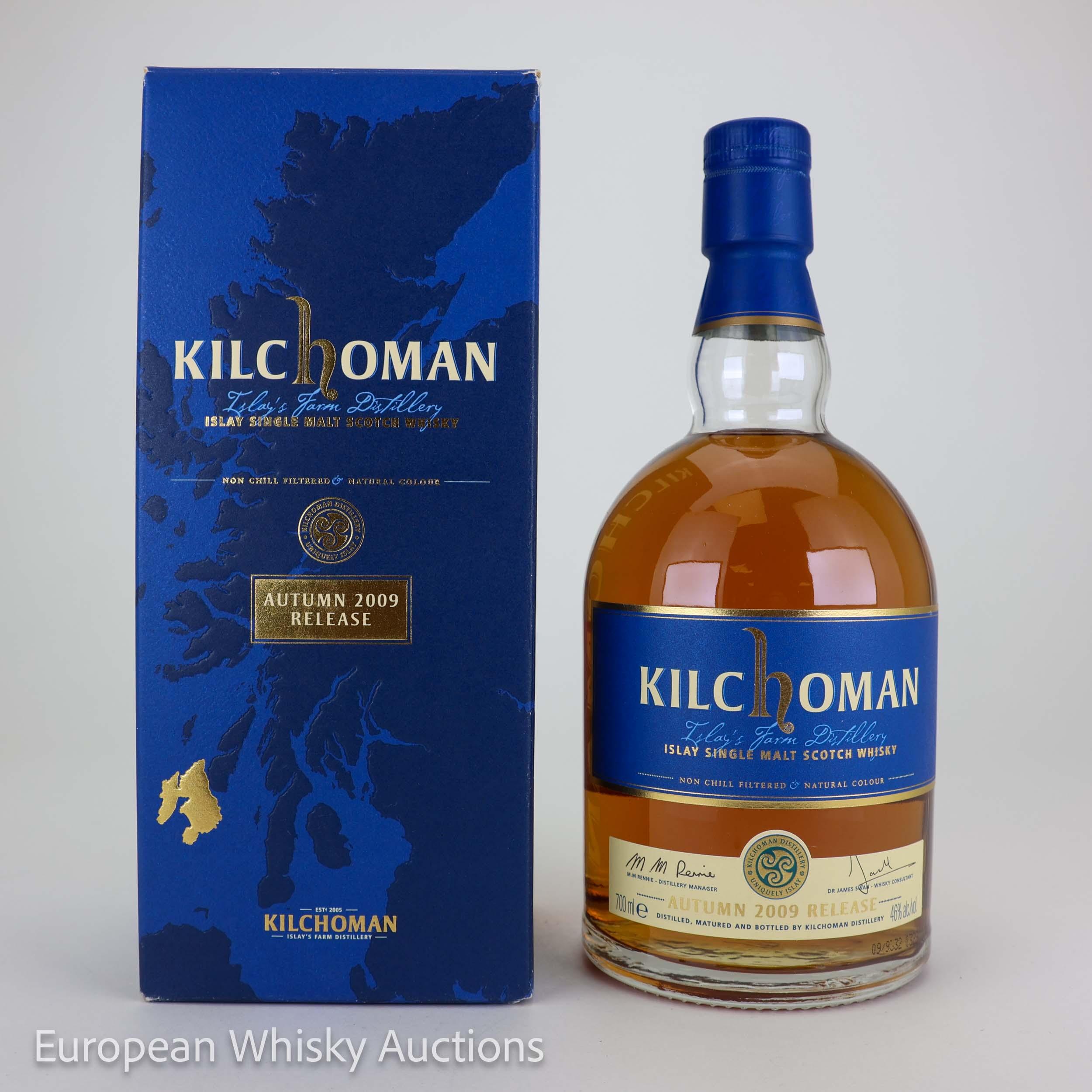 Kilchoman Autumn 2009 Release 3 Year Old, Bourbon & Oloroso Sherry Cask, 2009, 46% whisky bottle