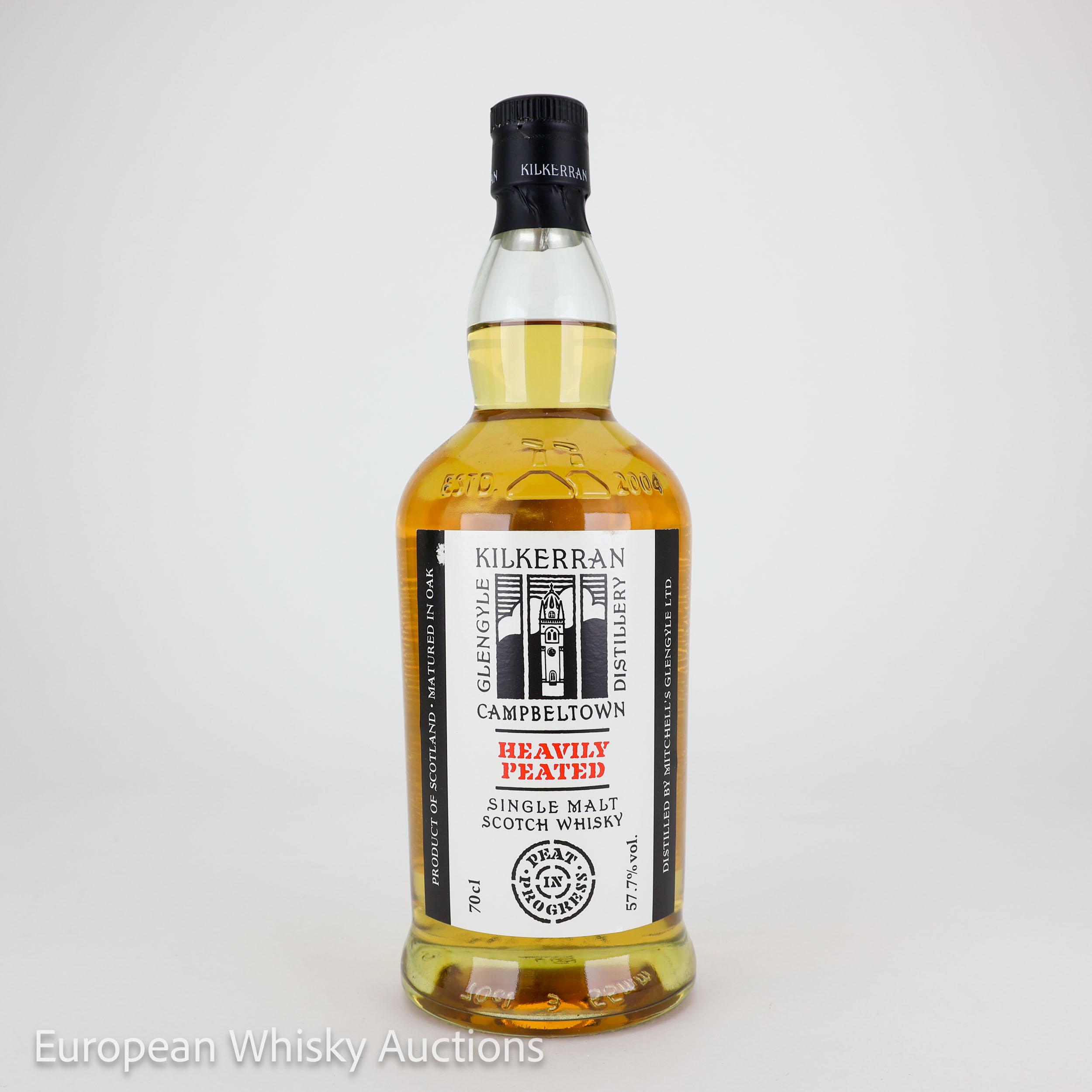 Kilkerran Heavily Peated, Bourbon & Sherry Cask, Batch No. 5, 2021, 57.7% whisky bottle