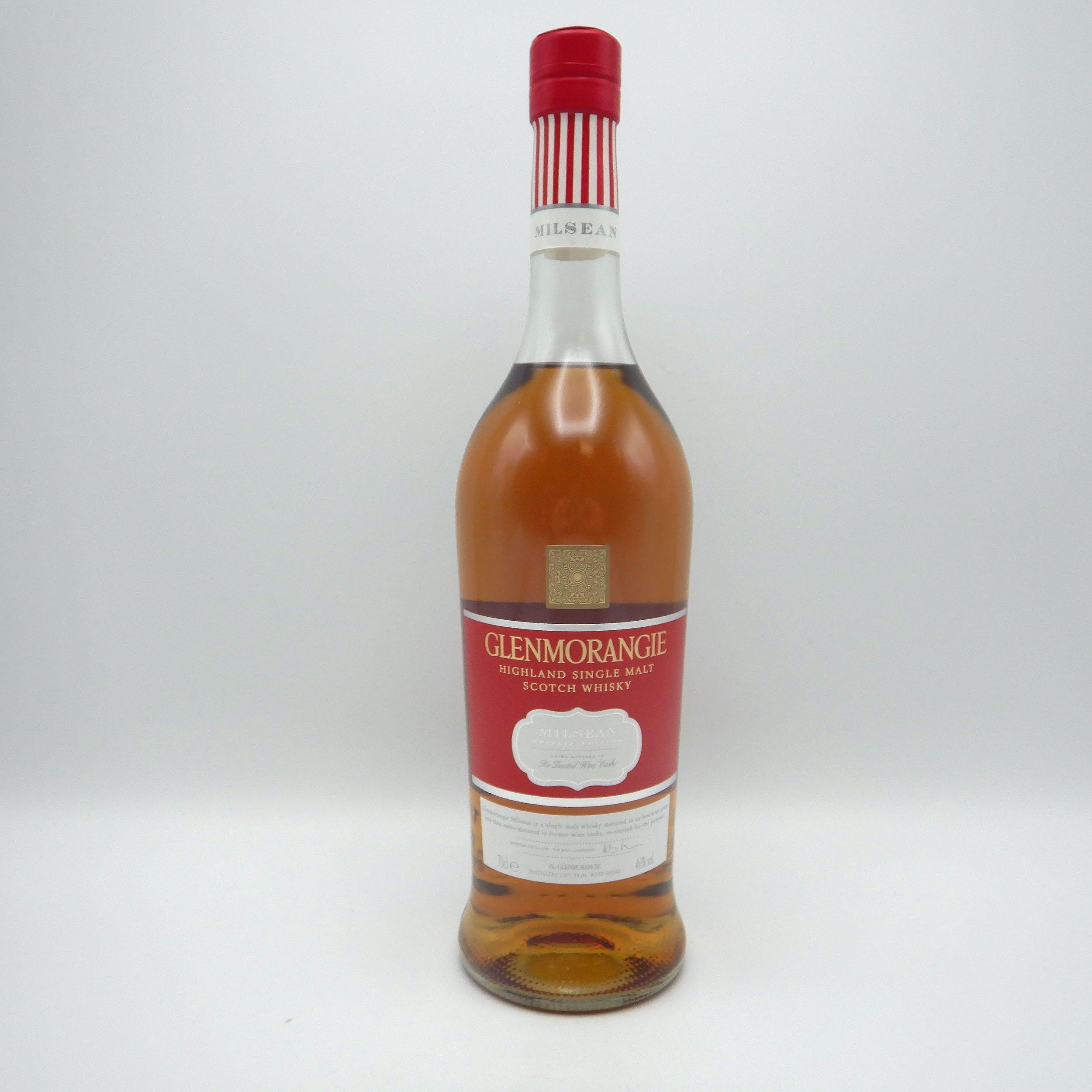 Glenmorangie Milsean Private Edition Single Malt Scotch, Ex-Bourbon & Re-Toasted Portuguese Red Wine Cask, 2016, 46% whisky bottle