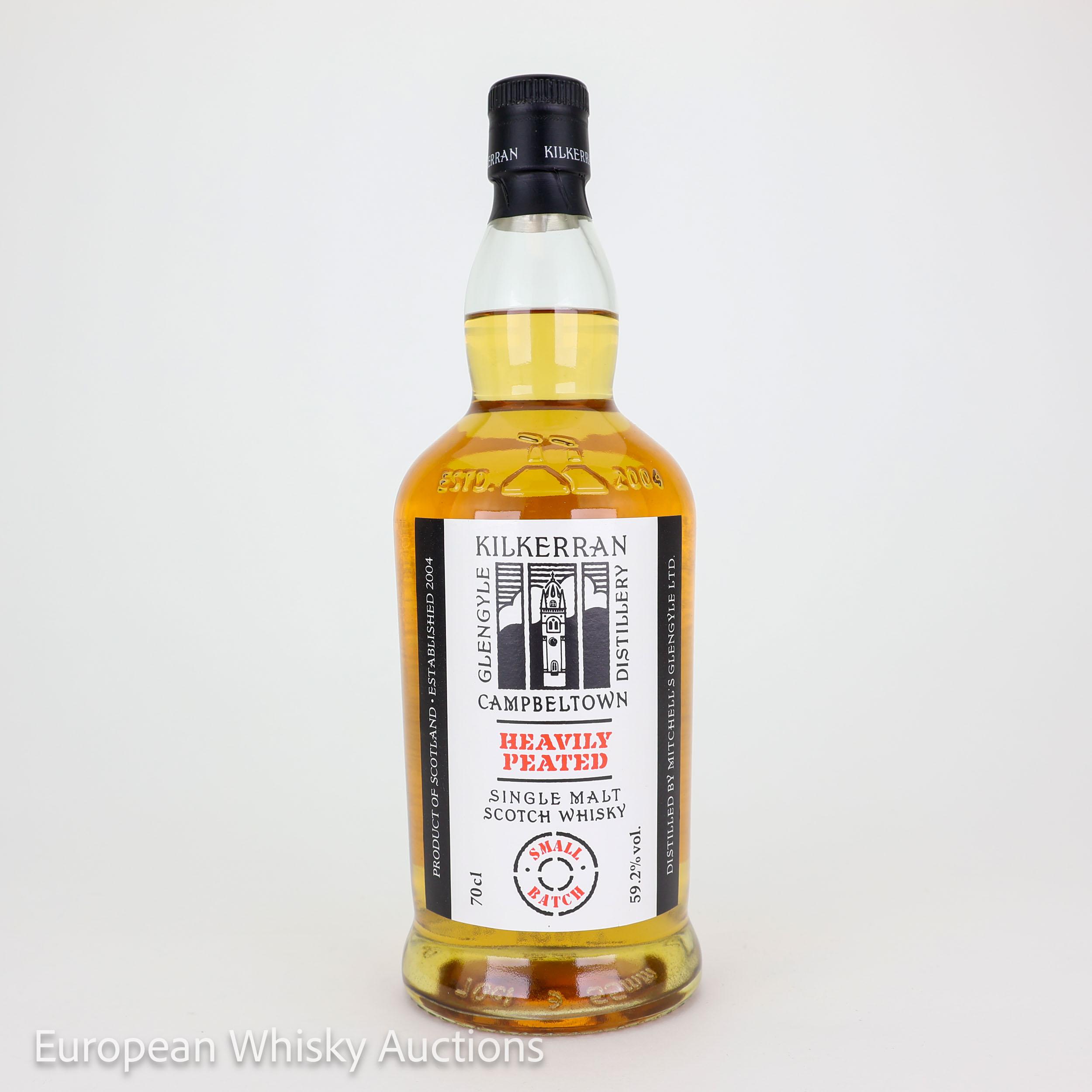 Kilkerran Heavily Peated Peat In Progress, Bourbon & Sherry Cask, Batch No. 9, 2023, 59.2% whisky bottle