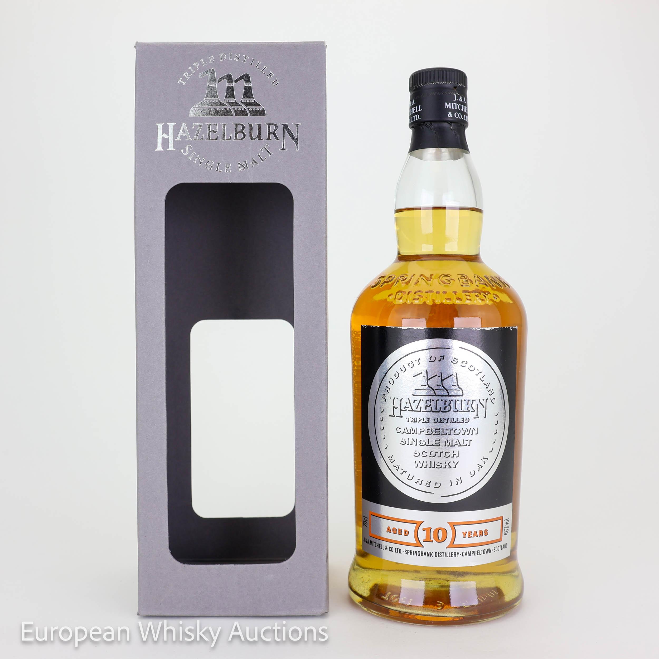 Springbank Hazelburn 10 Year Old 2020 Bottling, Bourbon Cask, 2020, 46% whisky bottle
