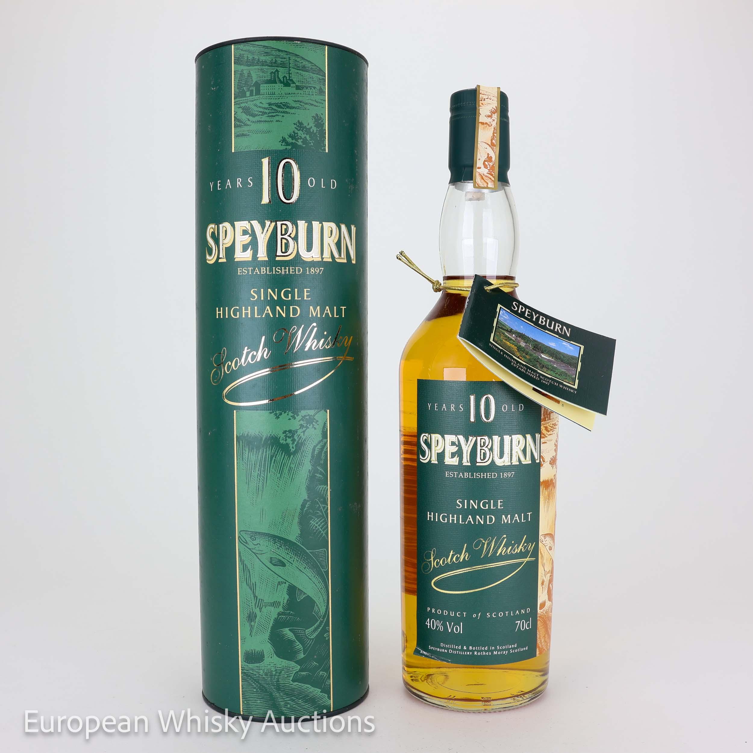 Speyburn 10 Year Old, Bourbon & Sherry Cask, 40% whisky bottle