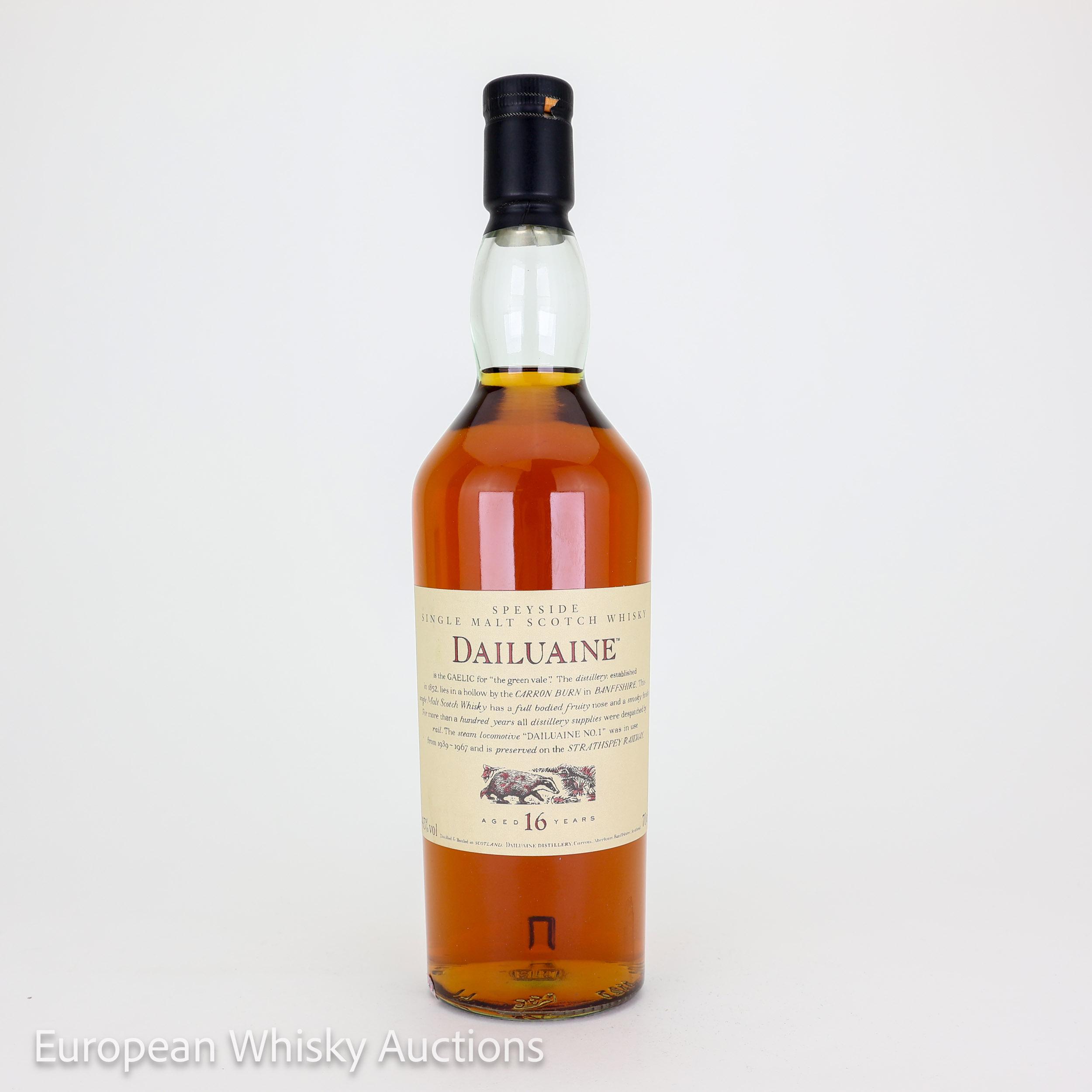 Dailuaine 16 Years Old Flora & Fauna, Sherry Cask, 1991, 43% whisky bottle
