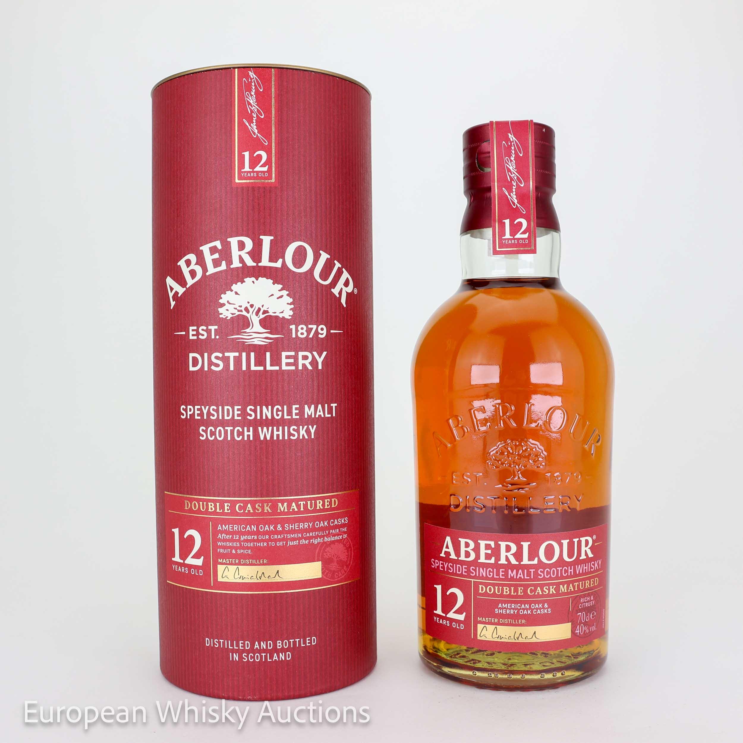 Aberlour Double Cask Matured 12 Year Old, American Oak & Sherry Cask, 2025, 40% whisky bottle