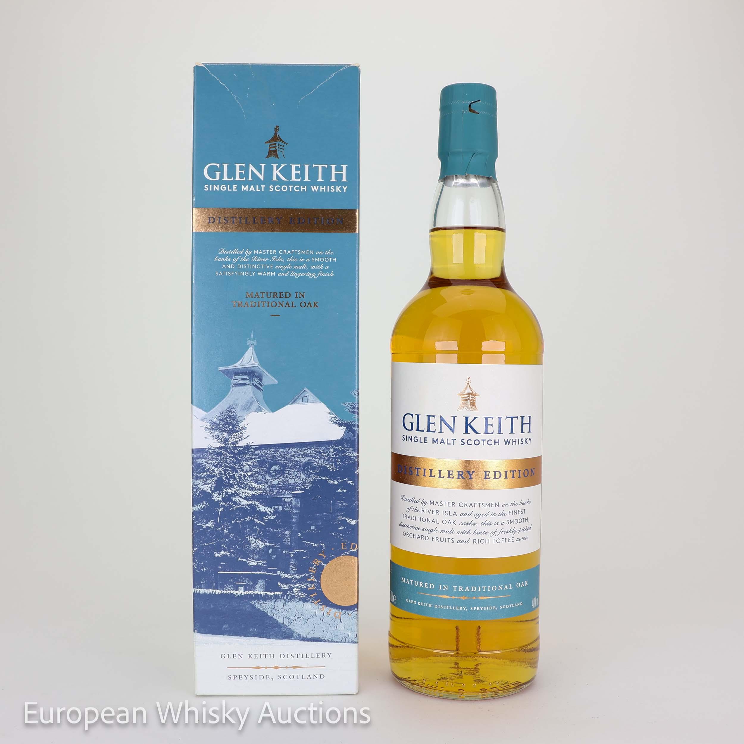 Glen Keith Distillery Edition, Traditional Oak Cask, 2018, 40% whisky bottle