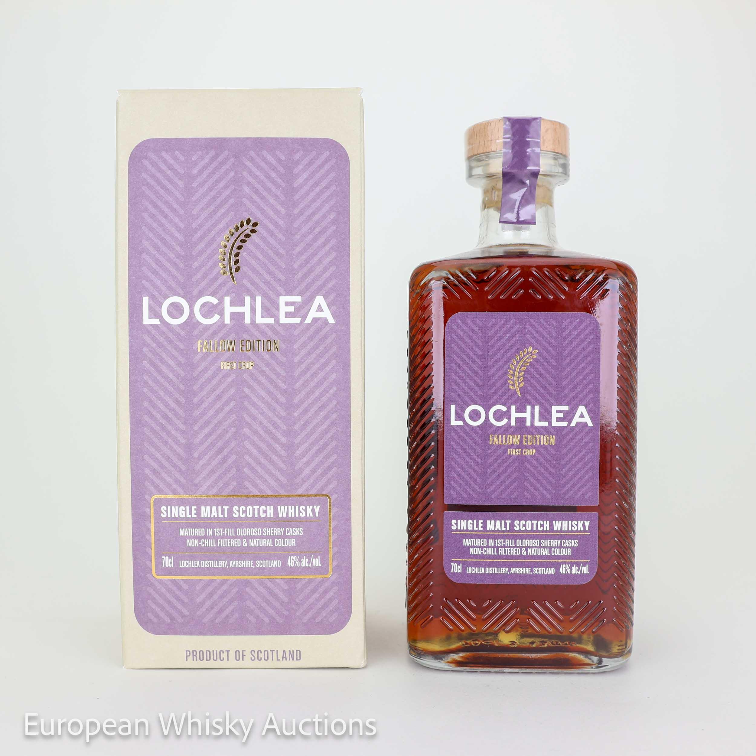 Lochlea Fallow Edition First Crop 4 Year Old, Oloroso Sherry Cask, 2022, 46% whisky bottle