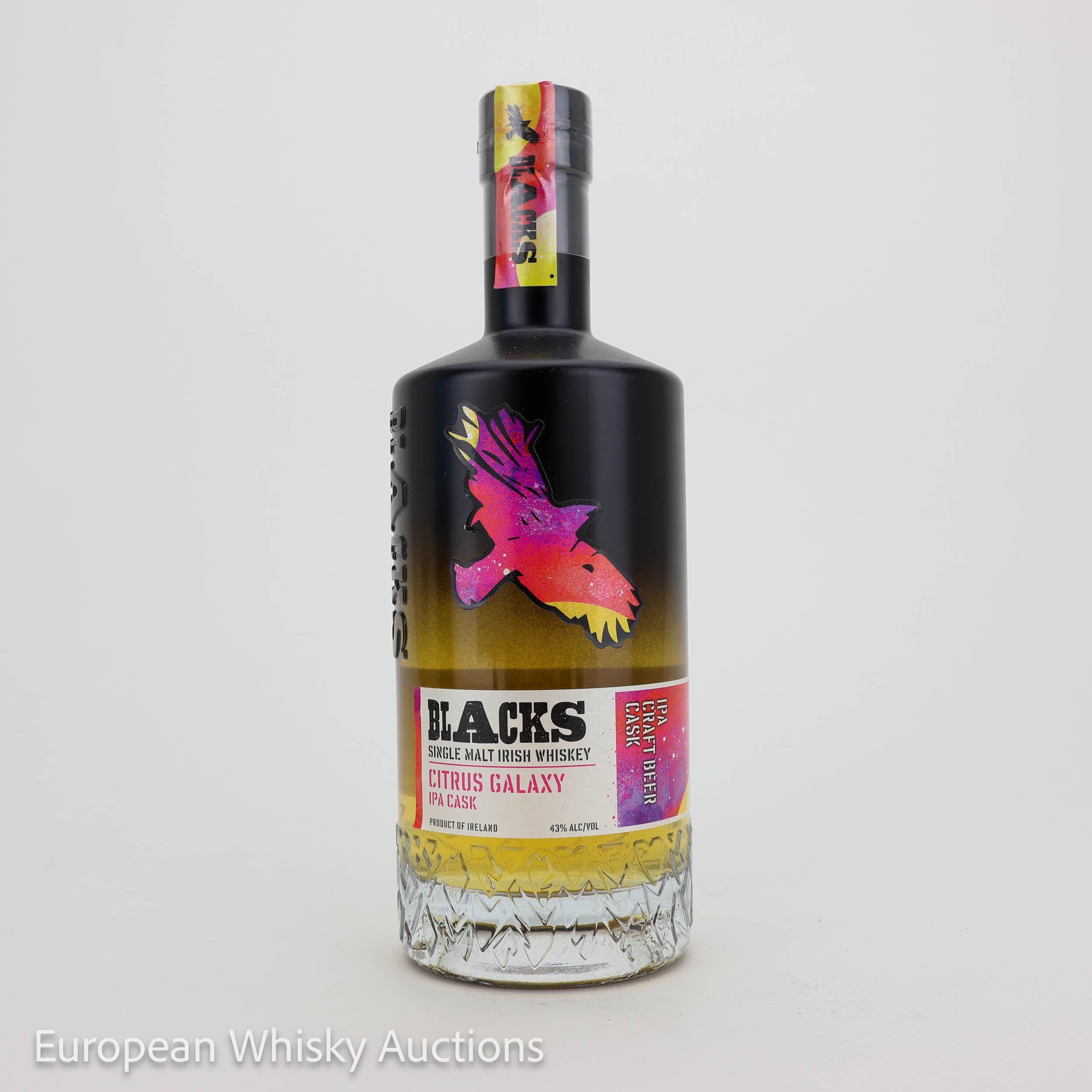 Blacks Brewery & Distillery Black's Citrus Galaxy, IPA Cask, 2023, 43% whisky bottle