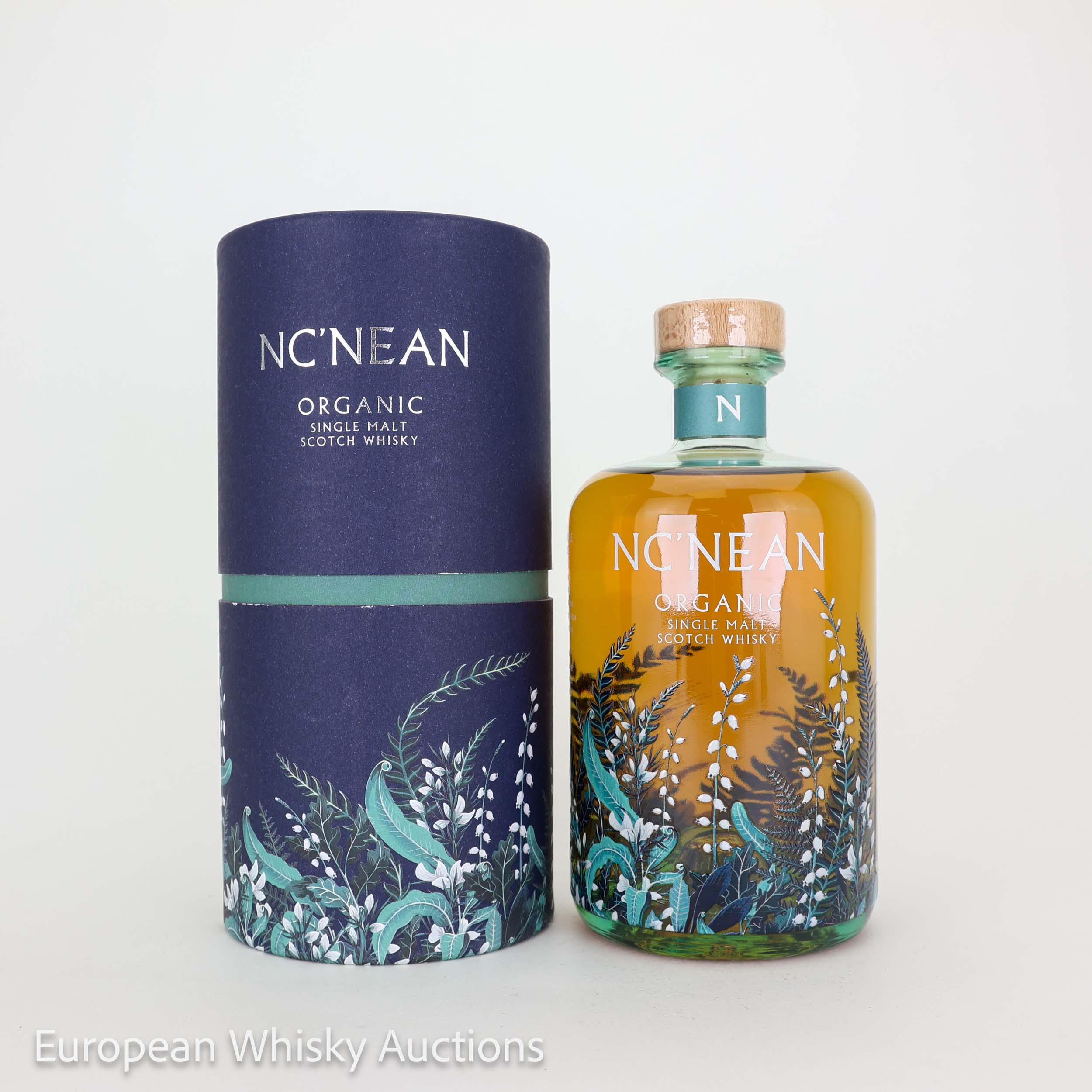 Nc'Nean Organic Batch 02 3 Year Old, STR Red Wine & Ex-Bourbon Cask, Cask #2017 / 67, 68, 69, 91, 93, 94, 95, 121, 122, 124, 177, 179, 208, 212, 2020, 46% whisky bottle