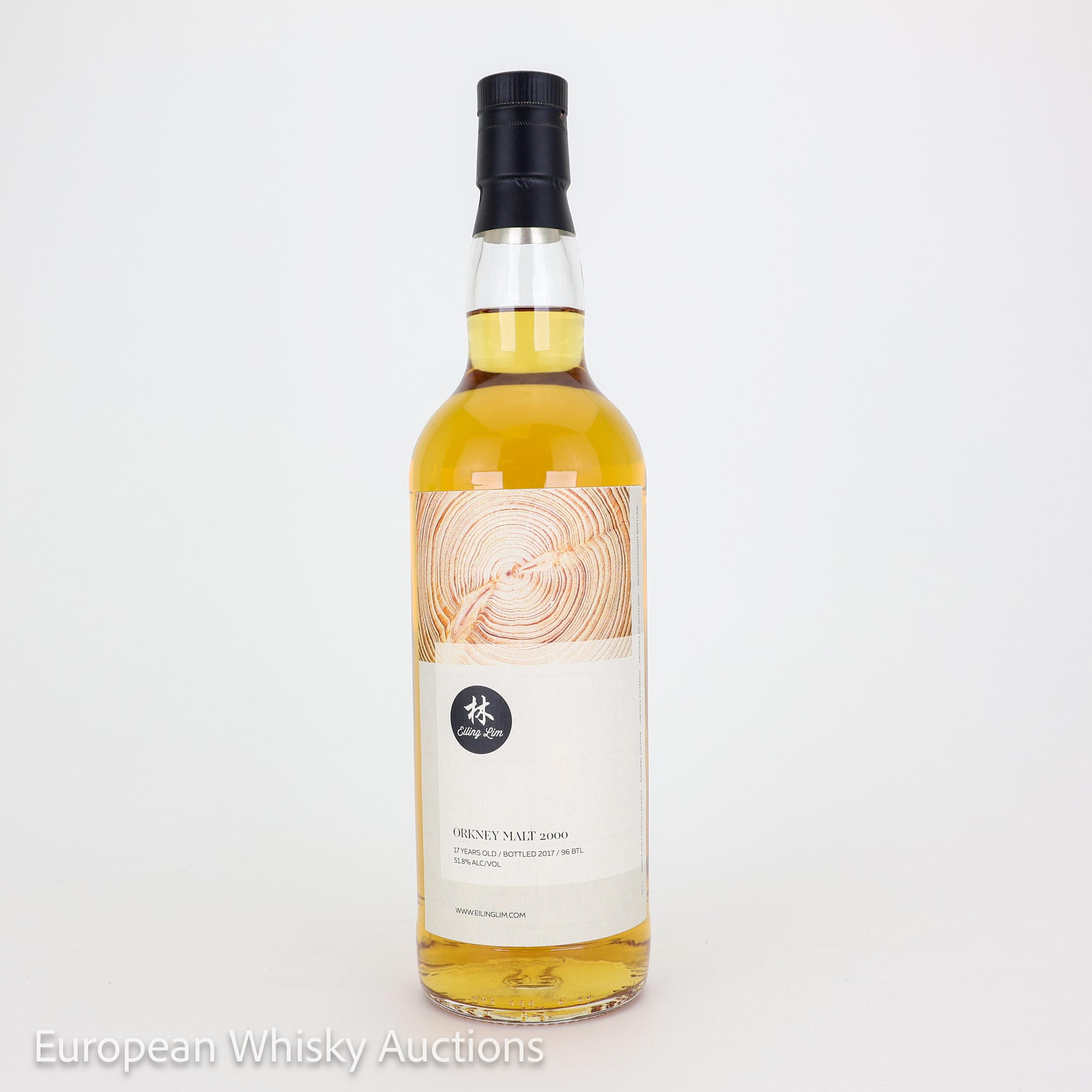 Orkney Malt 17 Year Old, 2000, Eiling Lim, 51.8% whisky bottle