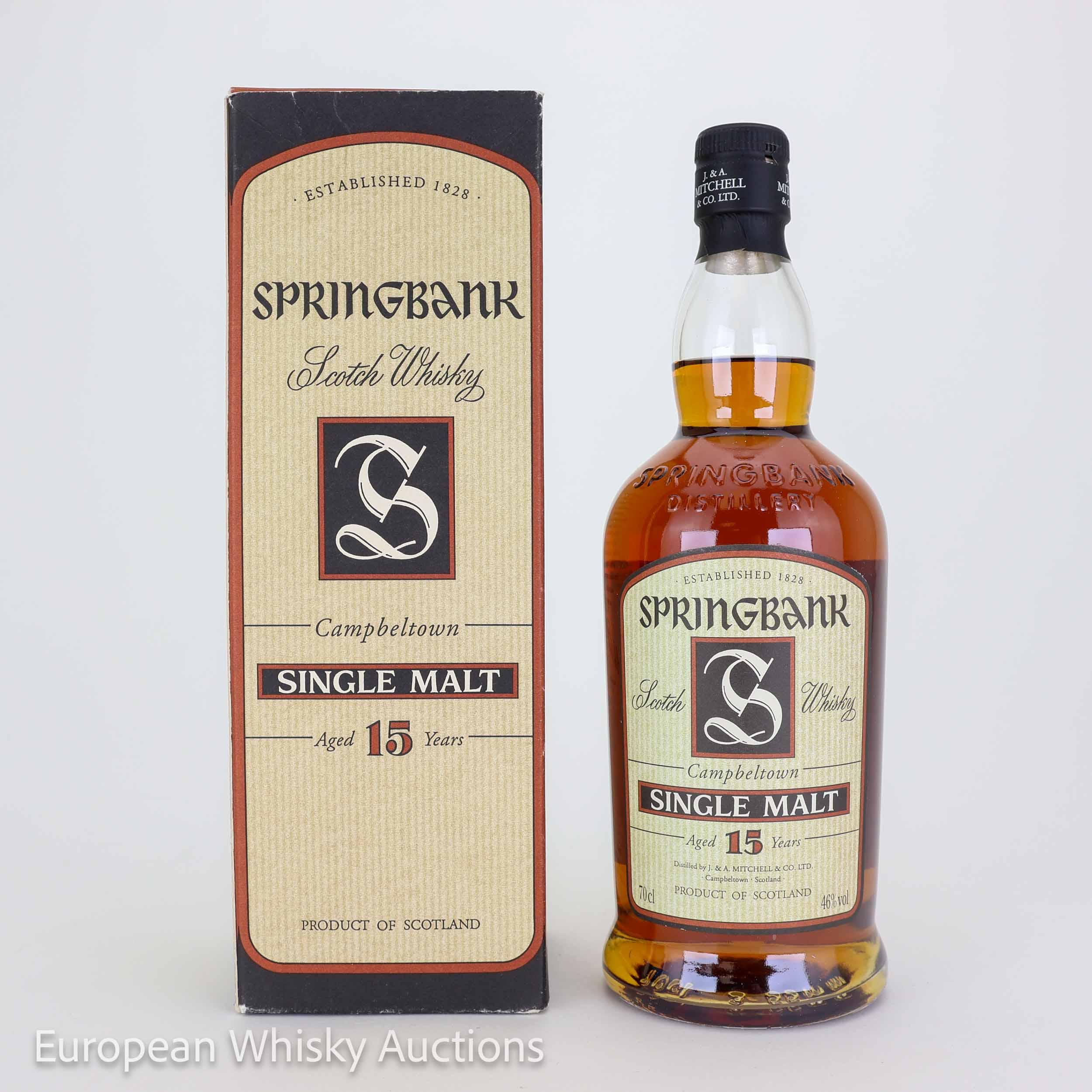 Springbank 15 Year Old Old Style, Sherry Cask, 46% whisky bottle