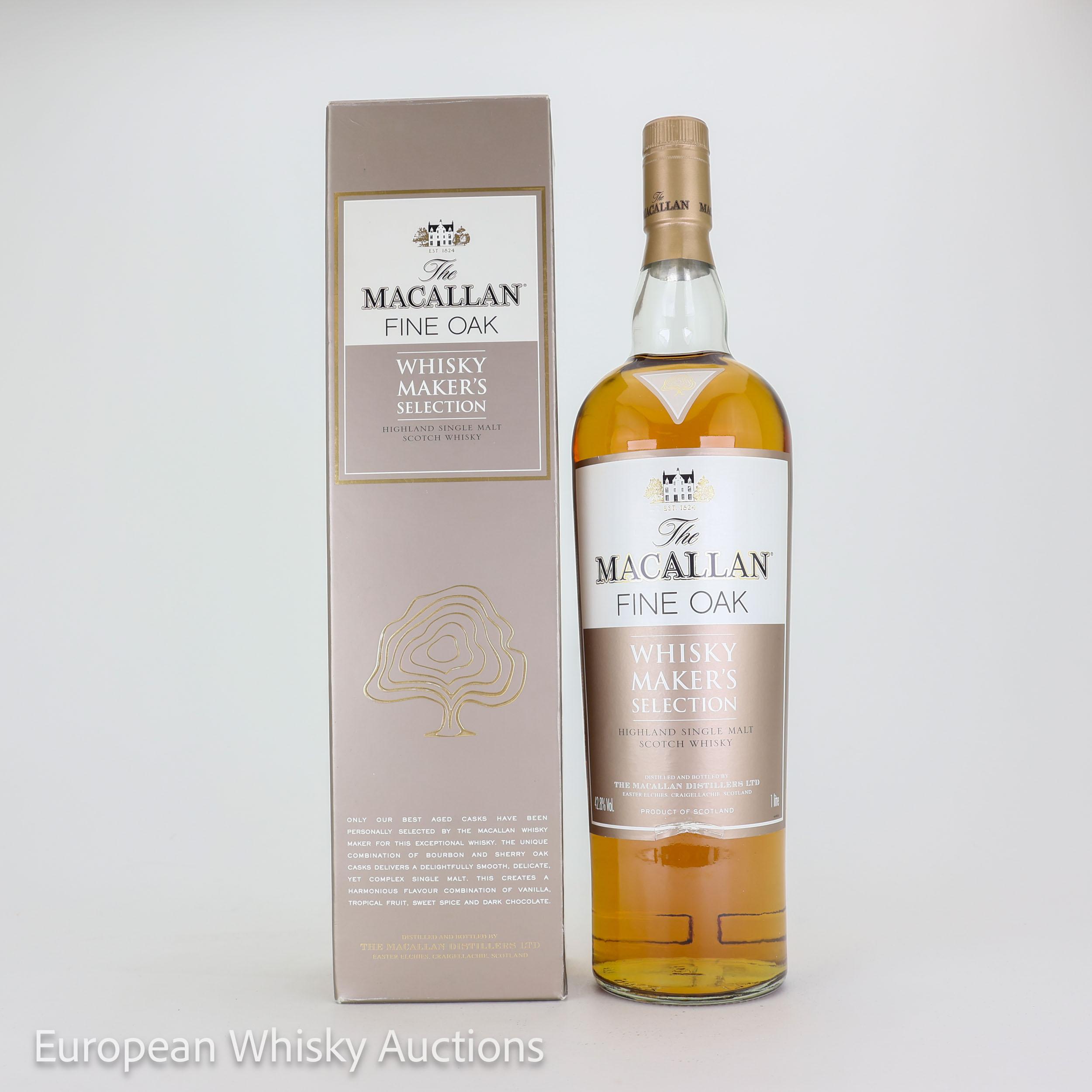 Macallan Whisky Maker's Selection Fine Oak, Bourbon & Sherry Cask, 2006, 42.8% whisky bottle