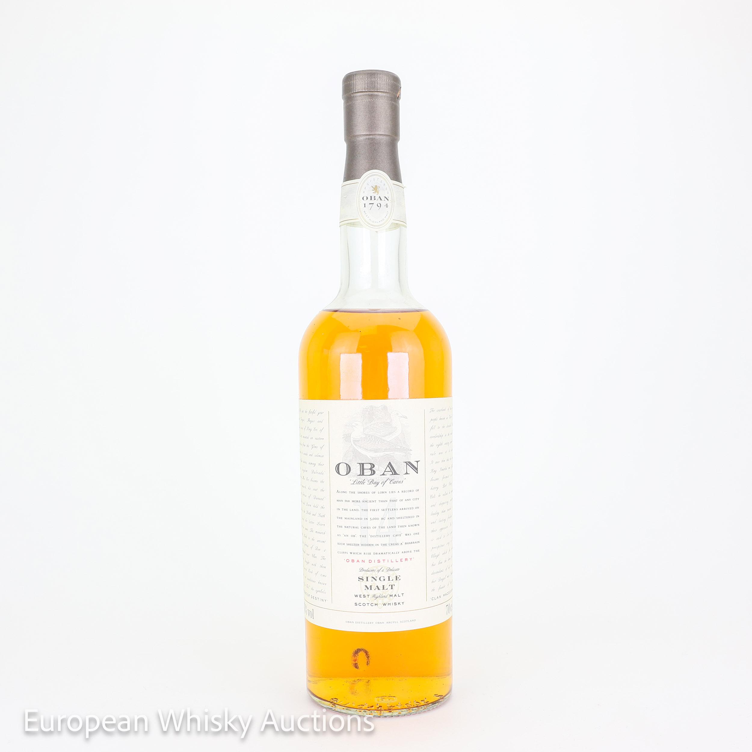 Oban 14 Year Old, Bourbon Cask, 43%, 70cl whisky bottle