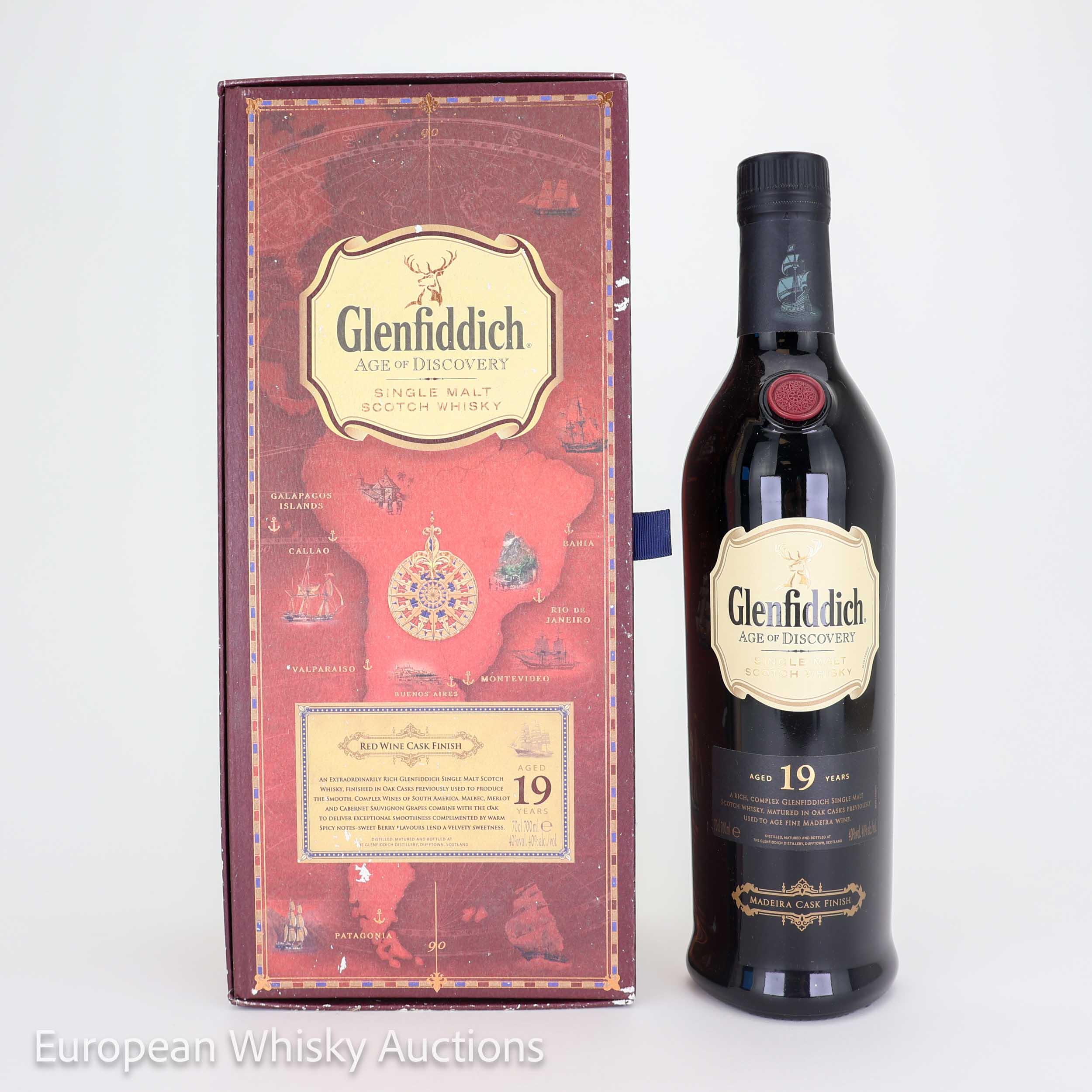 Glenfiddich Age of Discovery Madeira Finish 19 Year Old, Madeira Cask, 40% whisky bottle