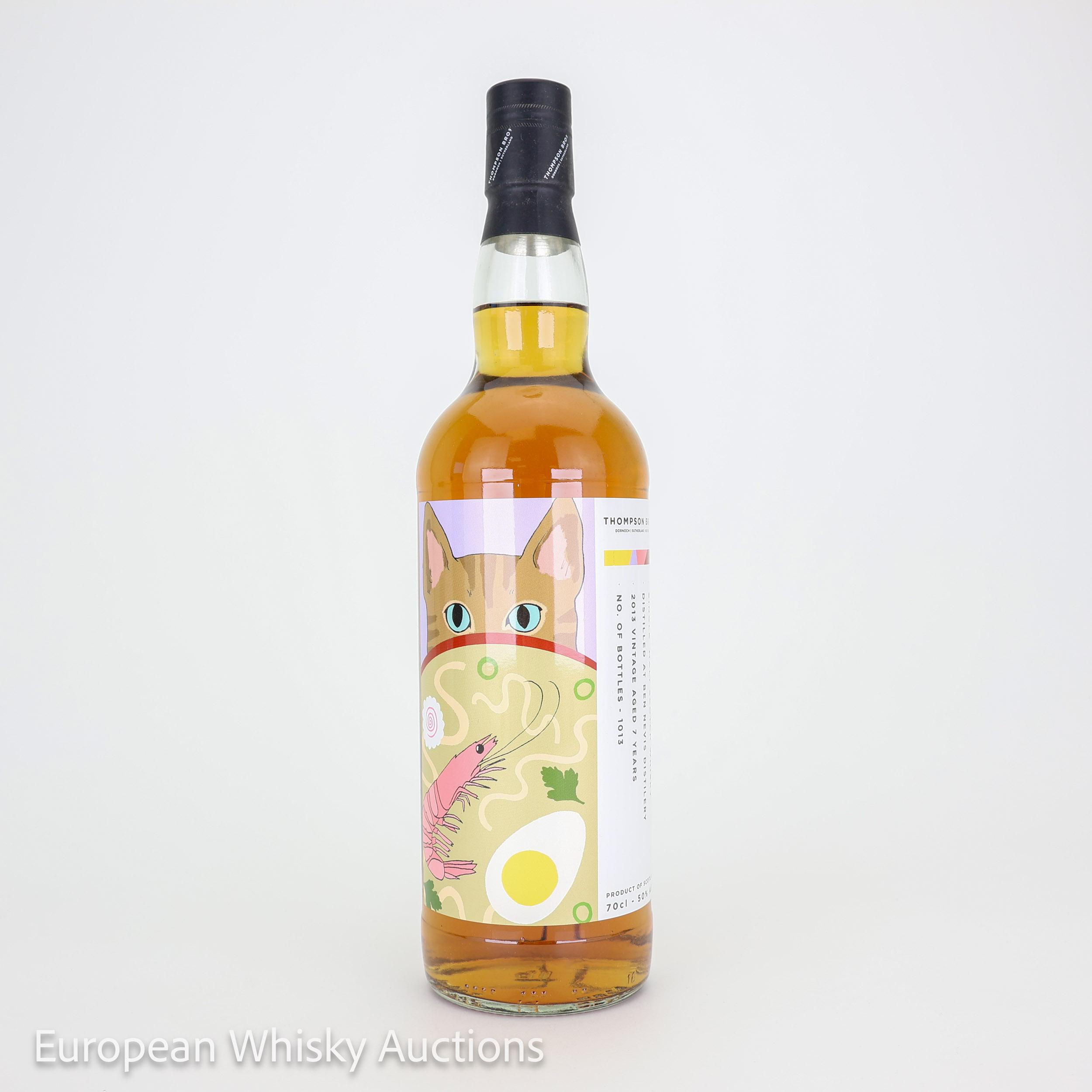Ben Nevis 7 Year Old, Sherry Cask, 2013, Thompson Bros, 50% whisky bottle