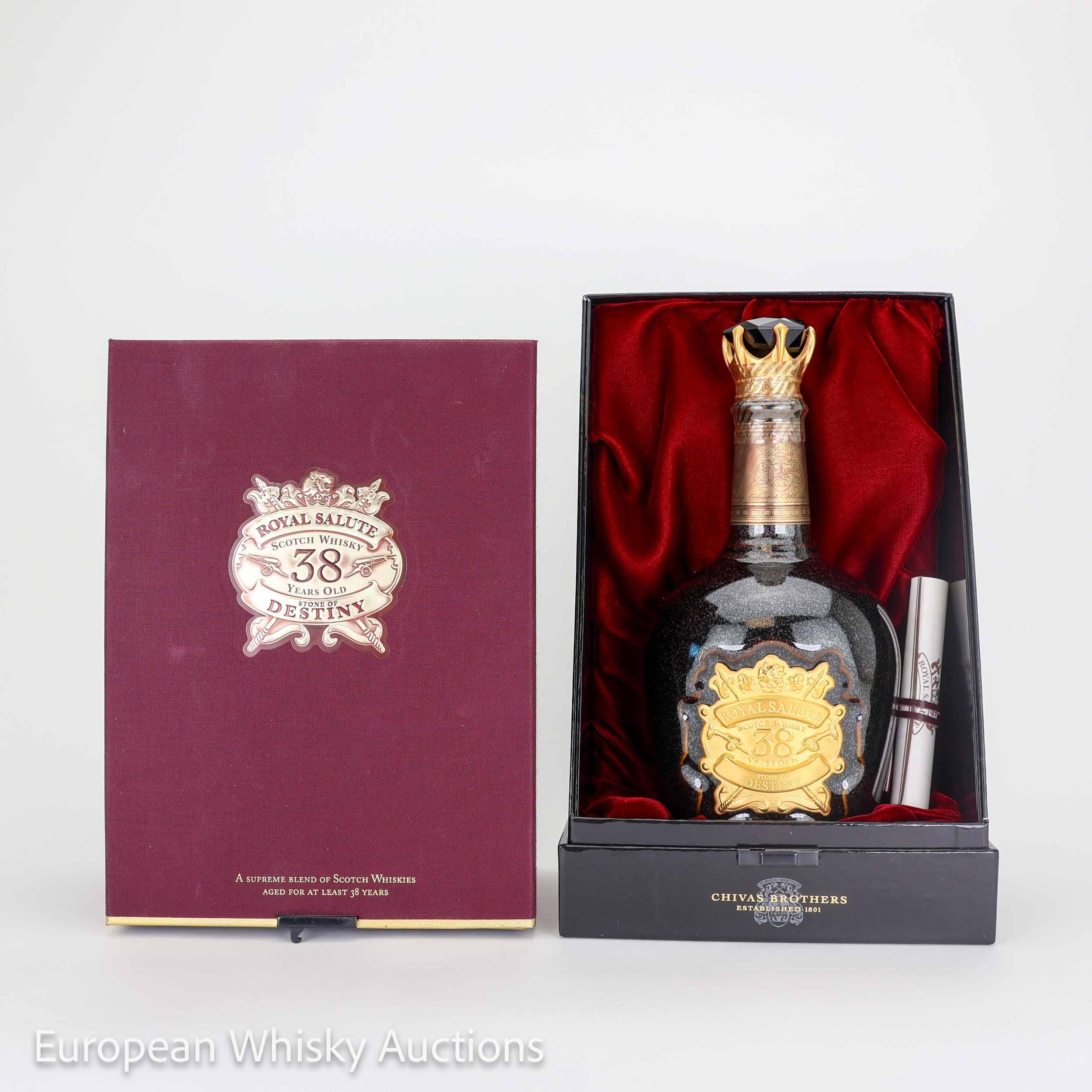 Royal Salute Stone of Destiny 38 Year Old Scotch Whisky, Sherry Cask, 2008, 40% whisky bottle