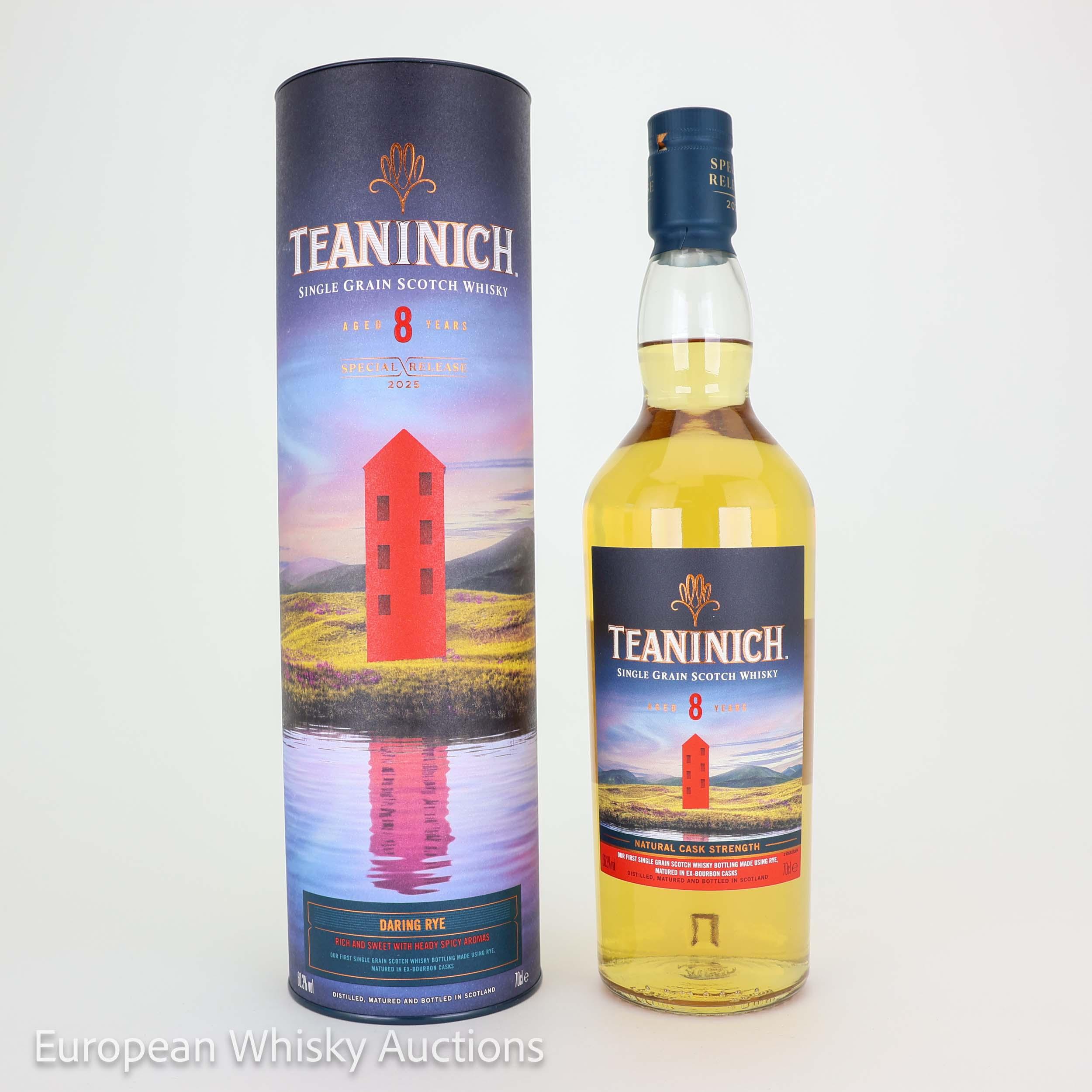 Teaninich Daring Rye 8 Year Old, Ex-Bourbon Cask, 2025, 60.3% whisky bottle
