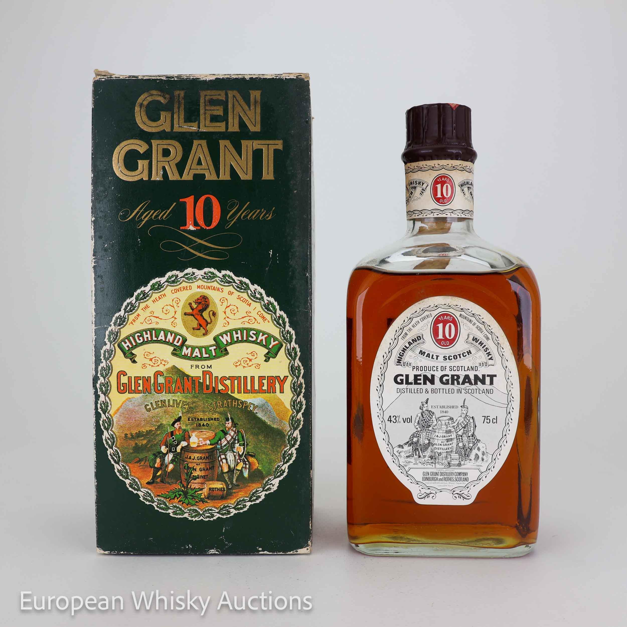 Glen Grant 10 Year Old, 43%, 75cl whisky bottle