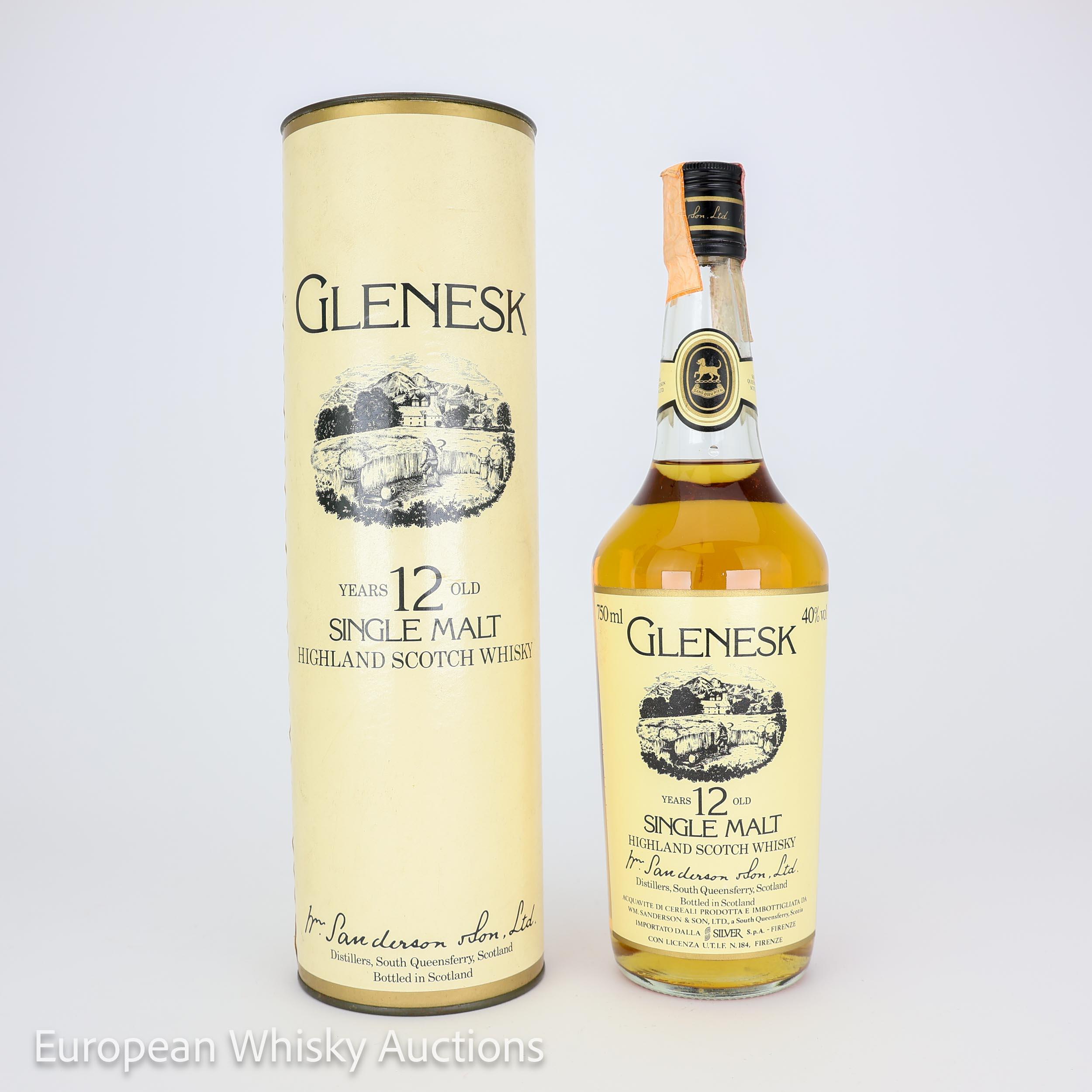 Glenesk 12 Year Old, 40% whisky bottle