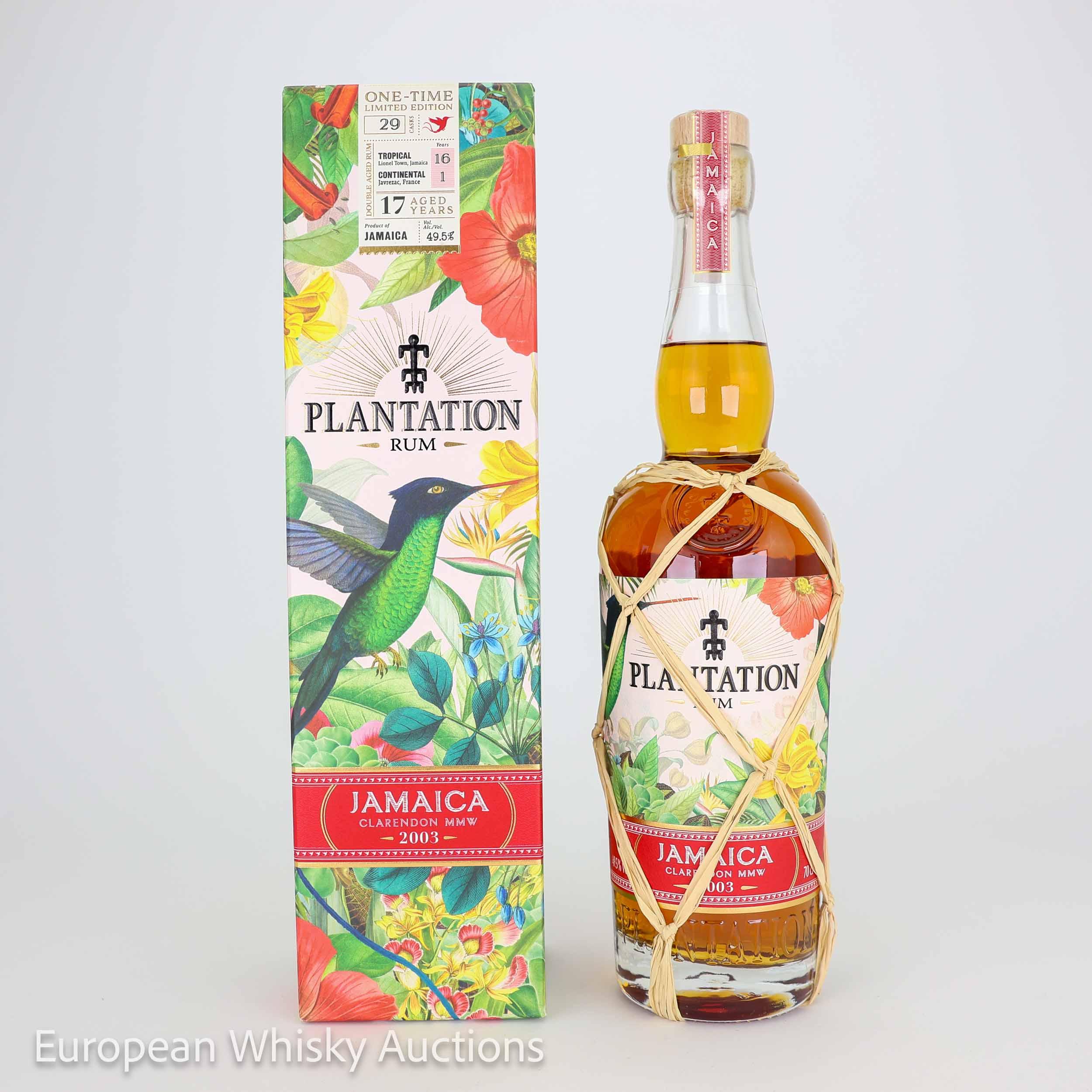 Clarendon Plantation Vintage Collection 17 Year Old, Bourbon & Ferrand Cask, Batch No. 20897, 2003, Maison Ferrand, 49.5%