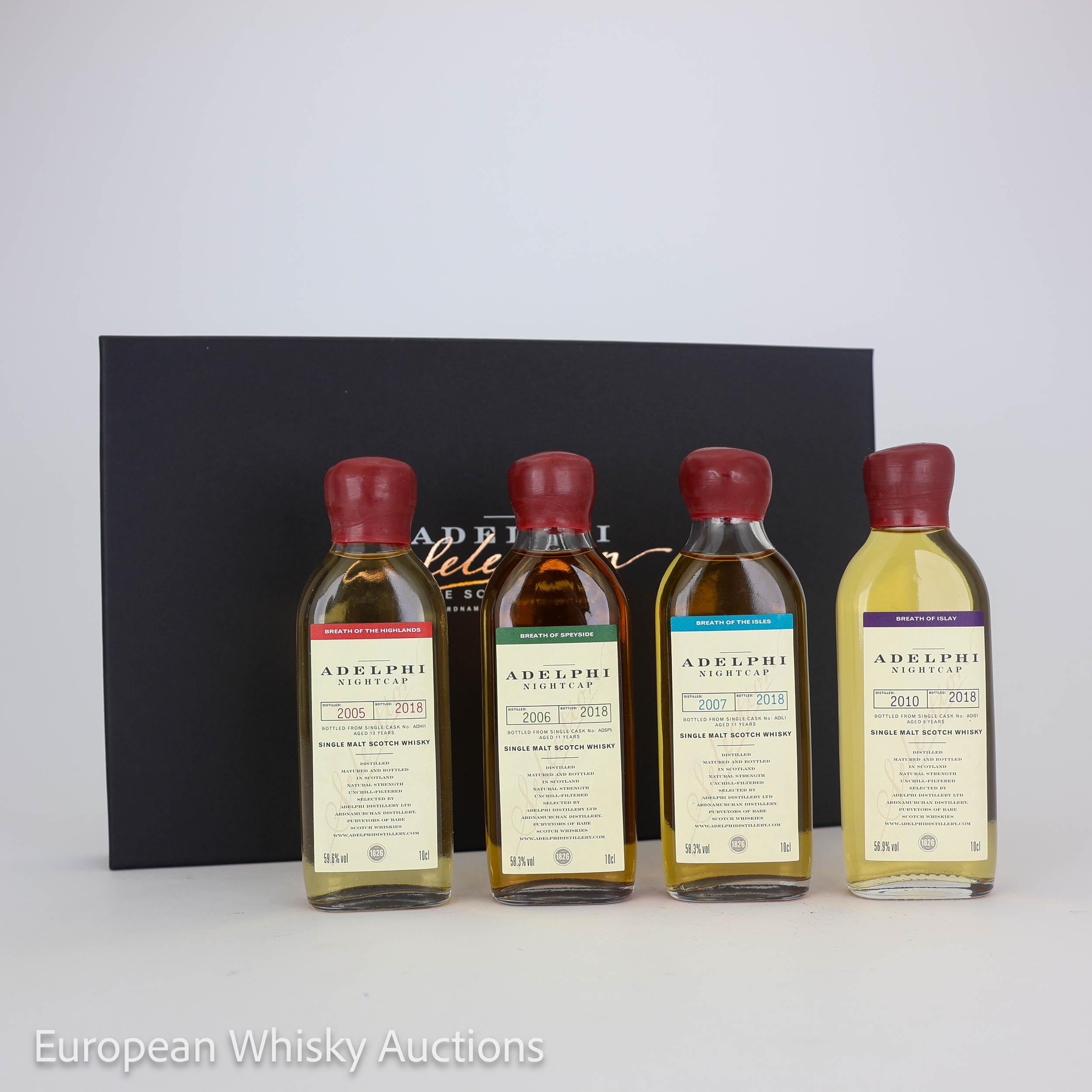 Breath of the Highlands Adelphi Nightcap 13 Year Old, Bourbon Cask, Cask #ADHI1, 2005, Adelphi, 59.6% whisky bottle