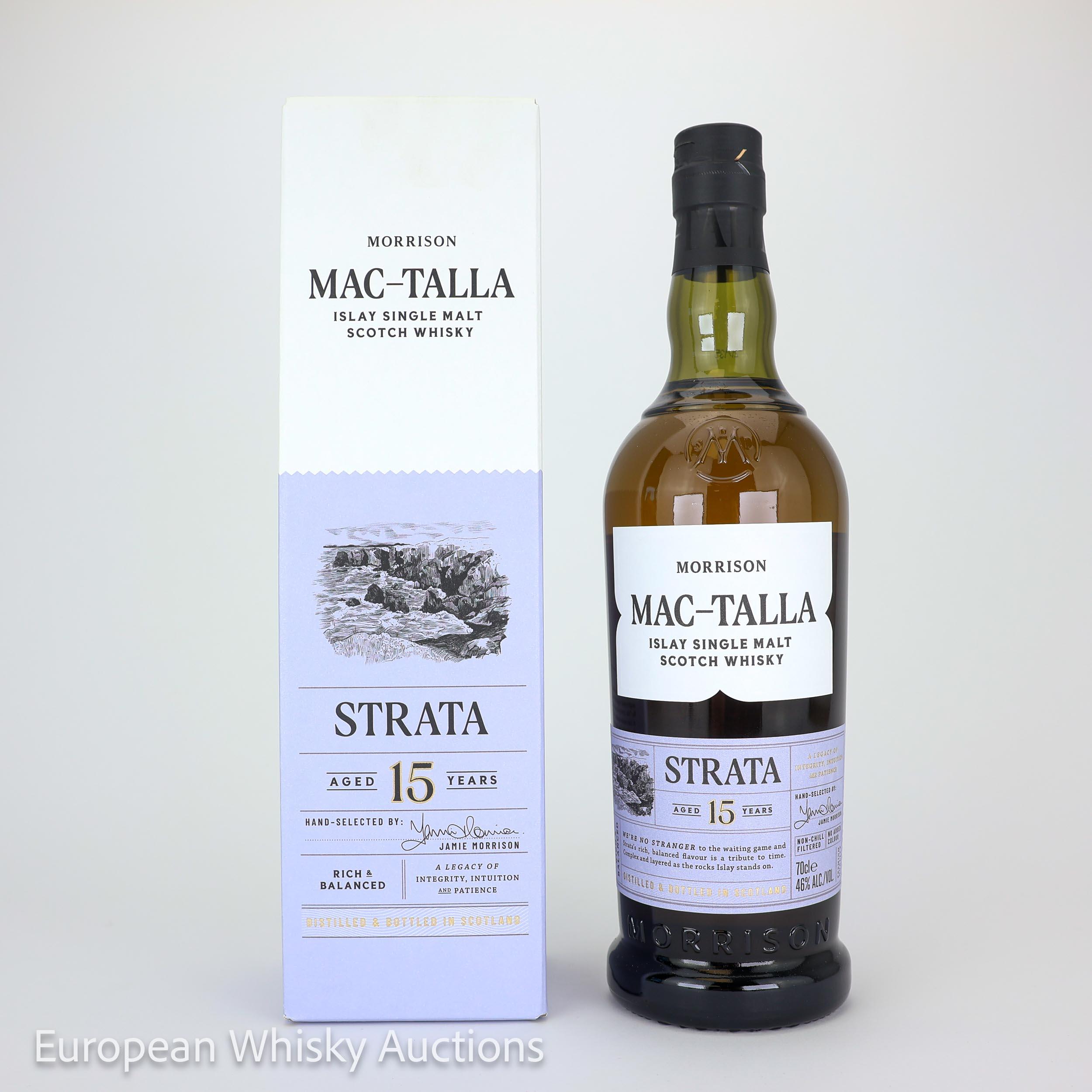 Mac-Talla Strata 15 Year Old, Bourbon & Sherry Cask, 2021, 46% whisky bottle