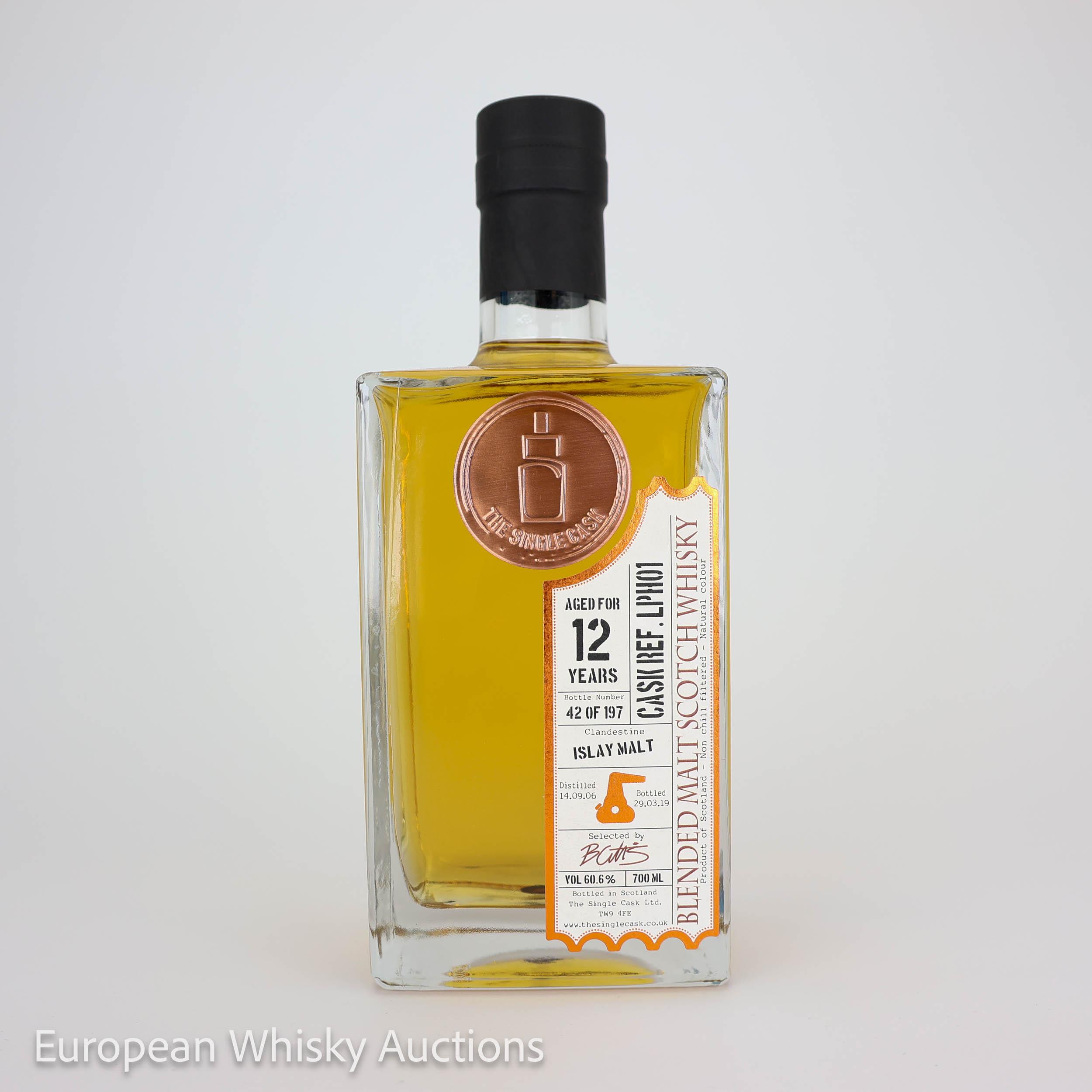 Undisclosed Scottish Distillery Clandestine Islay Malt 12 Year Old, Cask #LPH01, 2006, The Single Cask, 60.6% whisky bottle