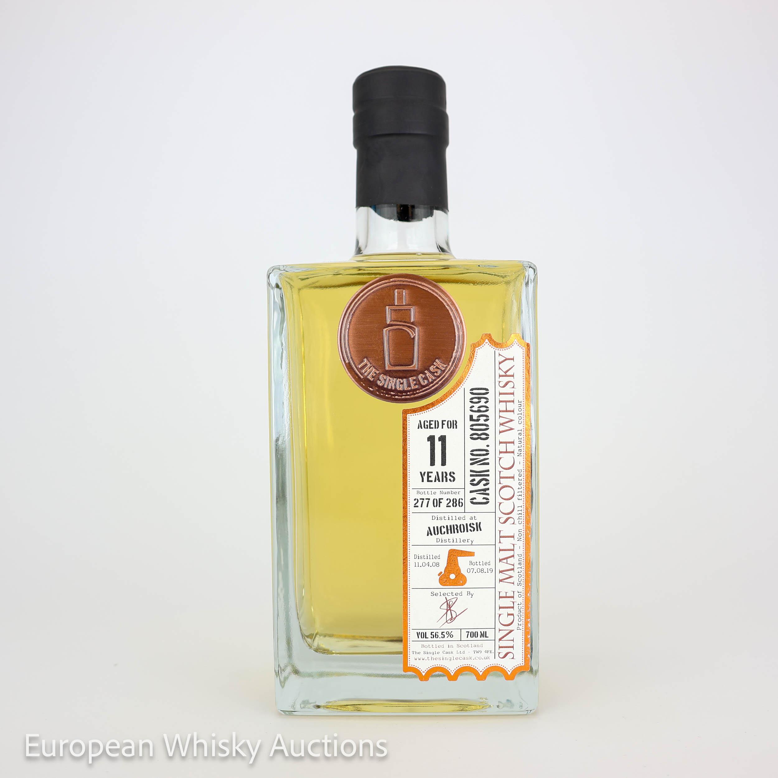 Auchroisk 11 Year Old, 2008, The Single Cask Ltd., 56.5% whisky bottle