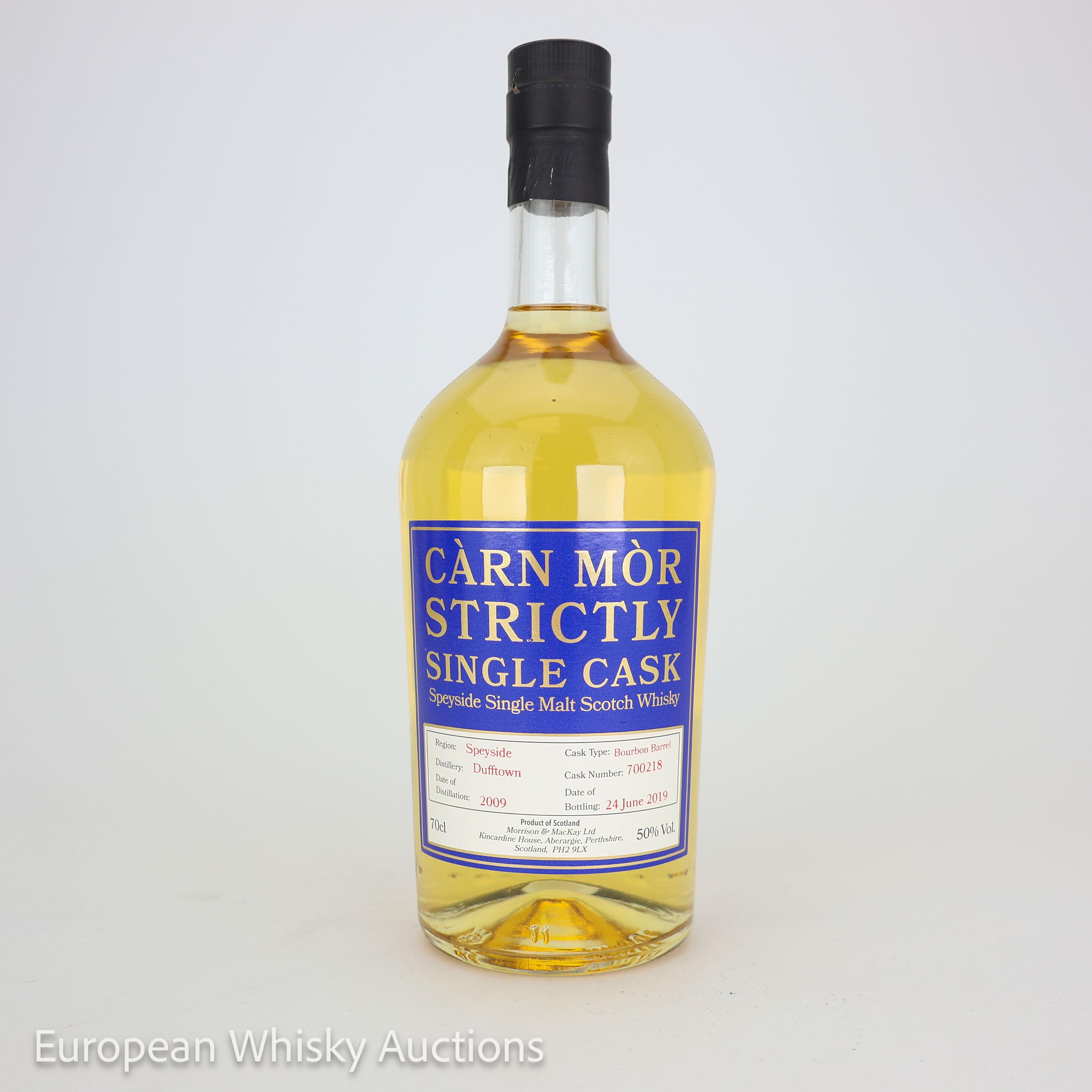 Dufftown 10 Year Old, Bourbon Cask, Cask #700218, 2009, Morrison & MacKay, 50% whisky bottle