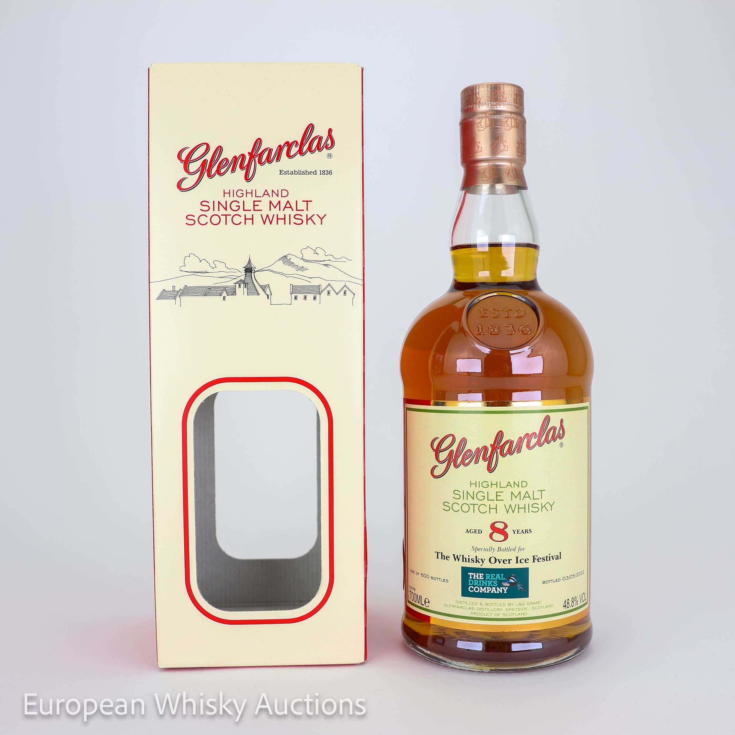 Glenfarclas 8 Year Old For Whisky Over Ice Festival 2022, Sherry Cask, 2022, 48.8% whisky bottle