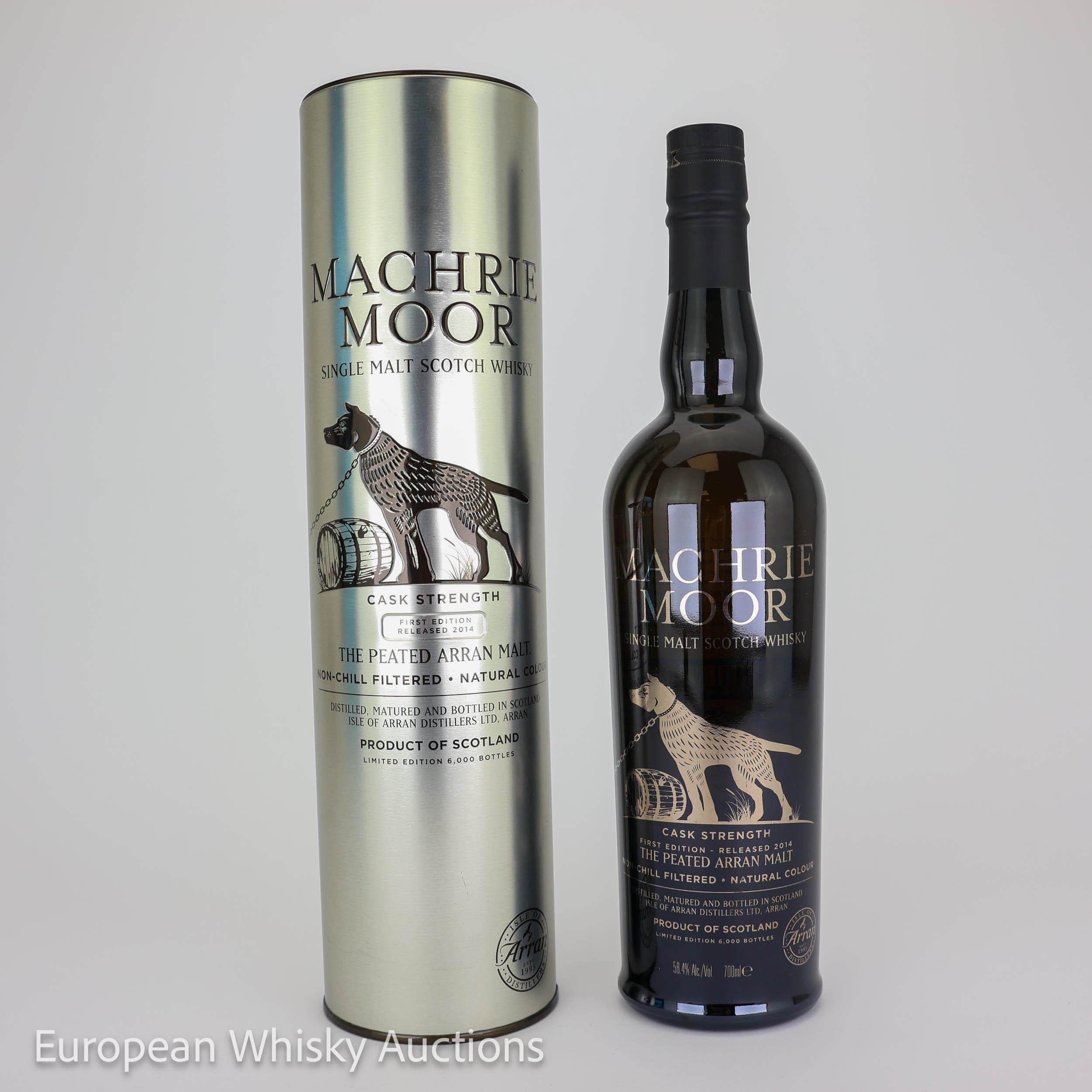 Arran Machrie Moor Cask Strength, Bourbon Cask, 1st Edition, 2014, 58.4% whisky bottle