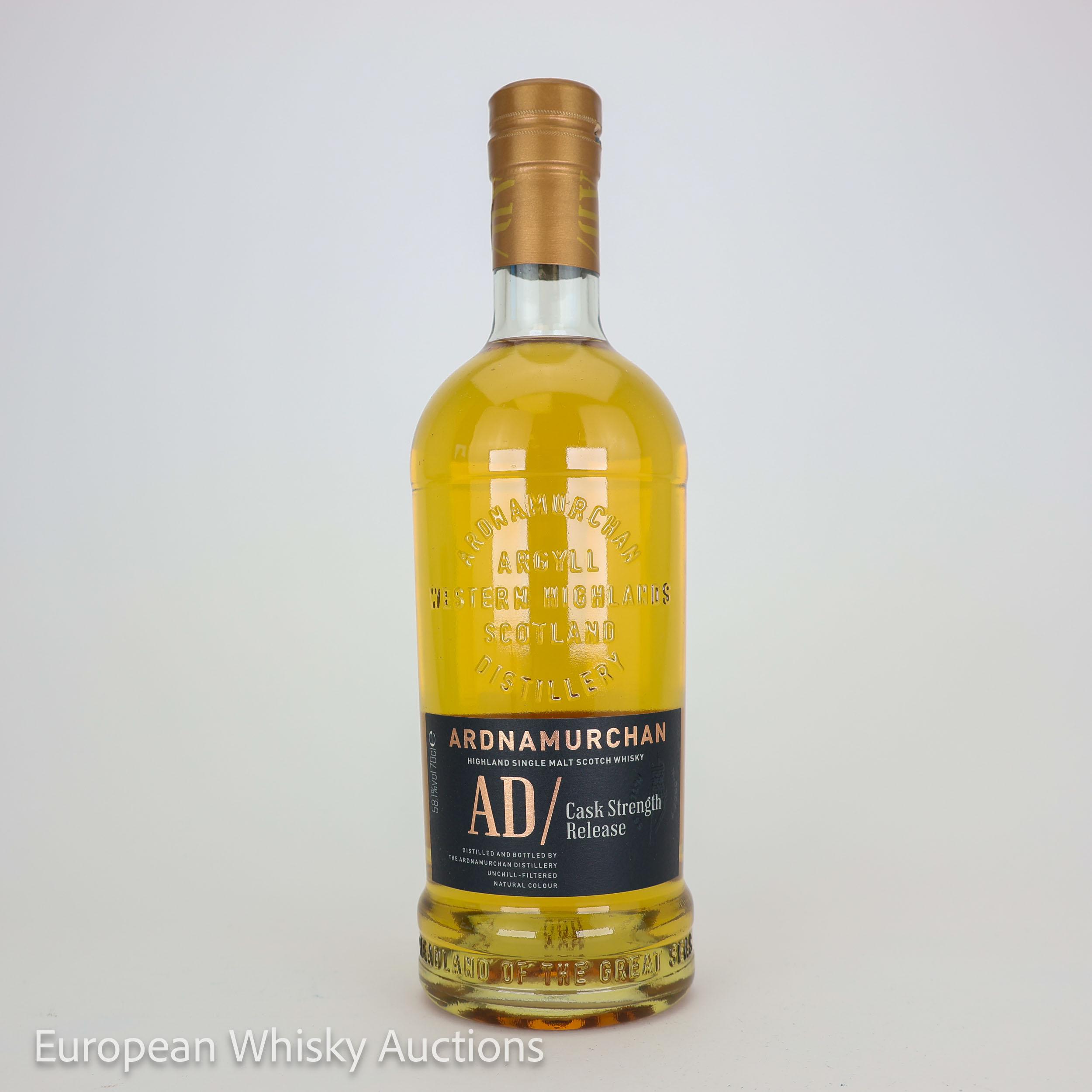 Ardnamurchan AD/ Cask Strength, Bourbon & Sherry Cask, Batch No. AD/05.23, 2023, 58.1% whisky bottle