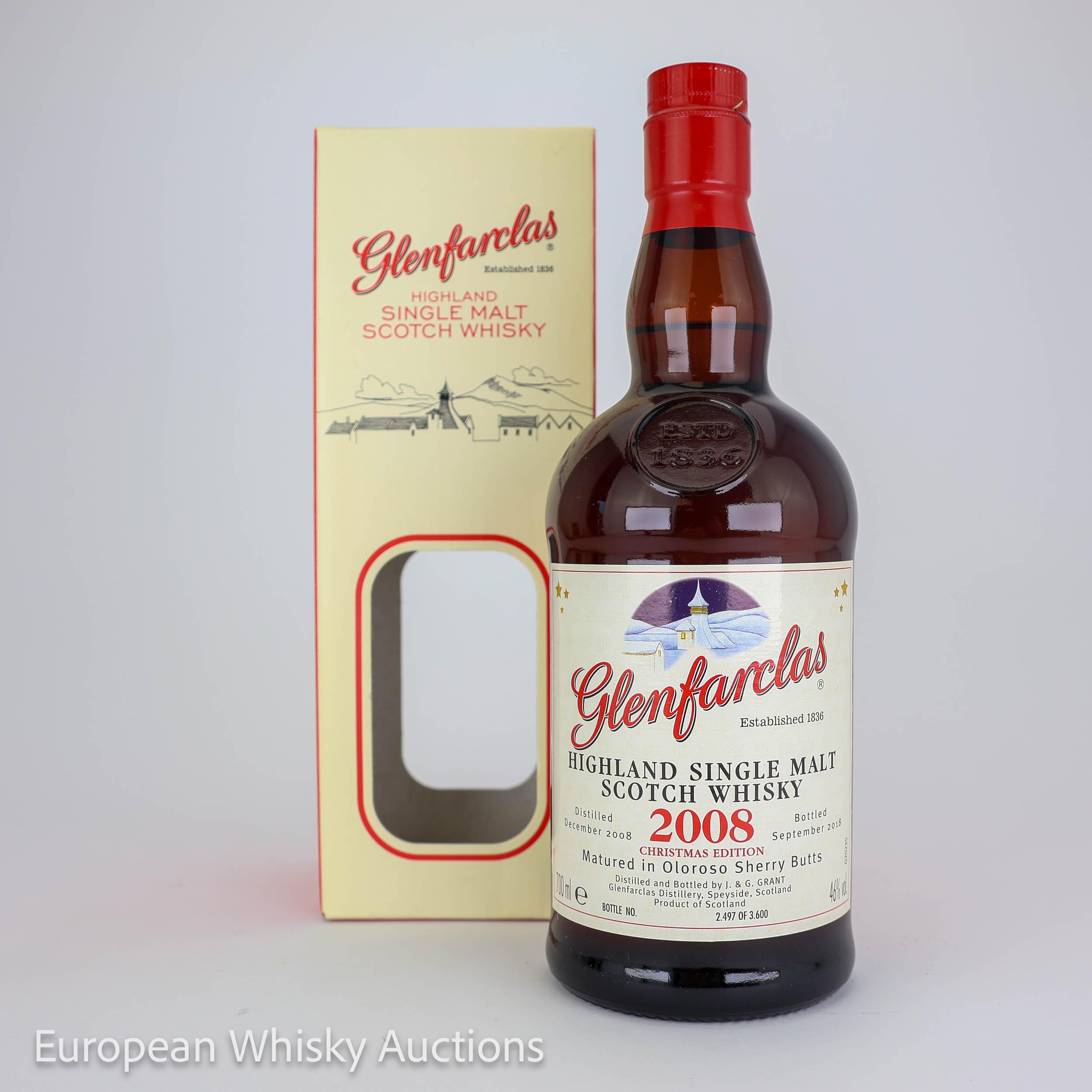 Glenfarclas Christmas Edition 9 Year Old, Sherry Cask, 2018, 46% whisky bottle