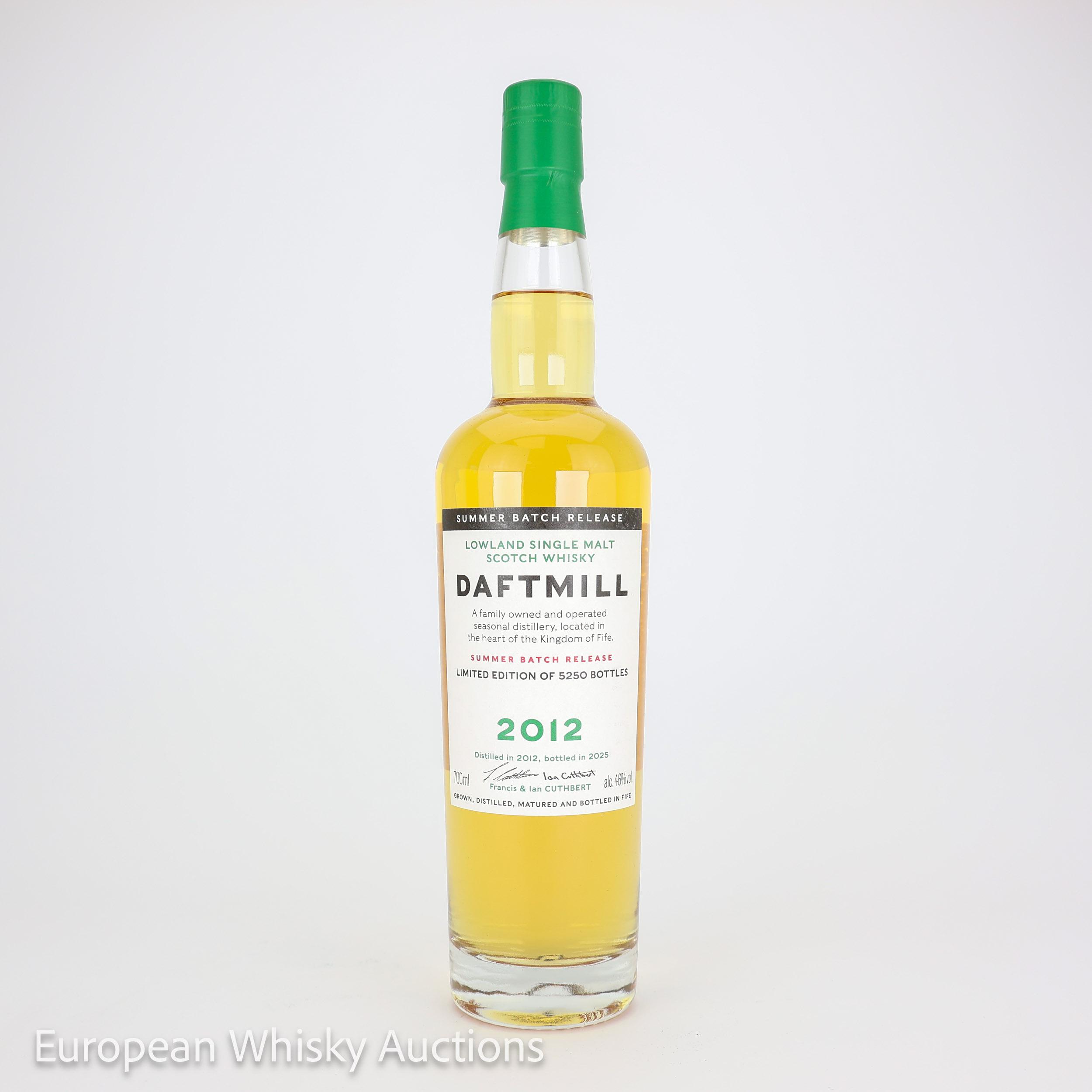 Daftmill Summer Batch No. Release 12 Year Old, Bourbon Cask, 2012, 2025, 46% whisky bottle