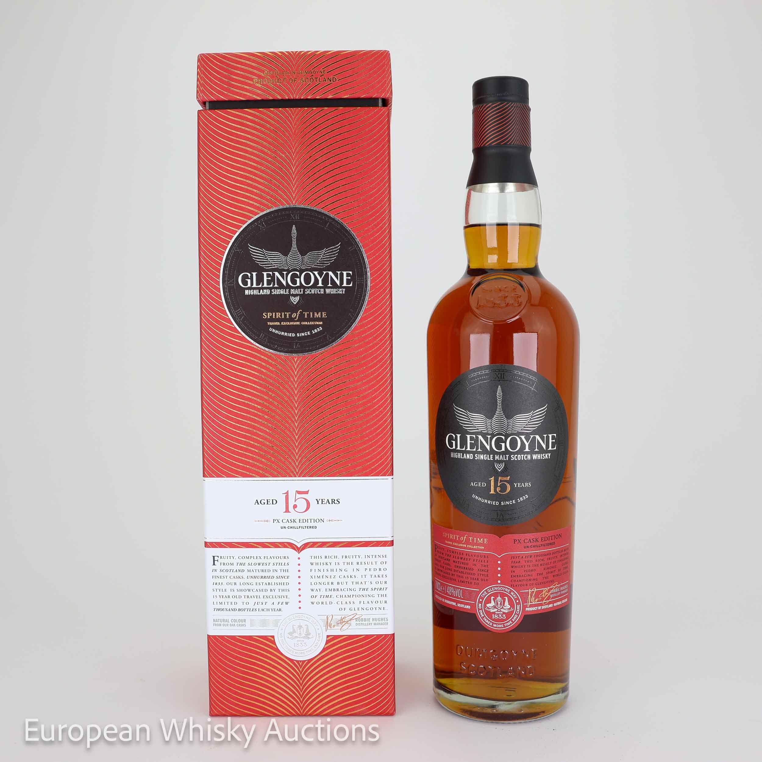 Glengoyne 15 Year Old PX Cask, 2022, 48% whisky bottle
