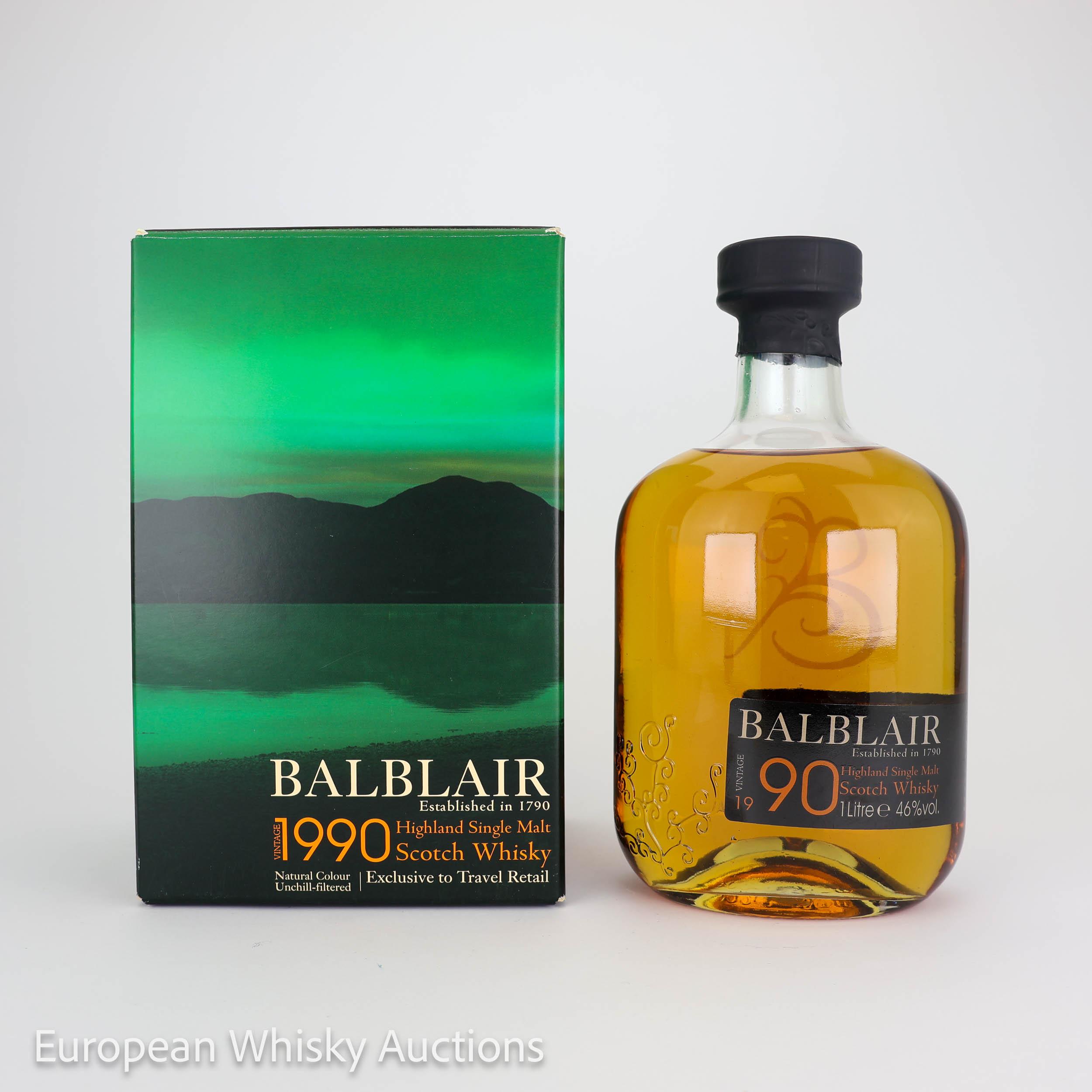 Balblair Travel Retail Exclusive 19 Year Old, Bourbon Cask, 2009, 46% whisky bottle