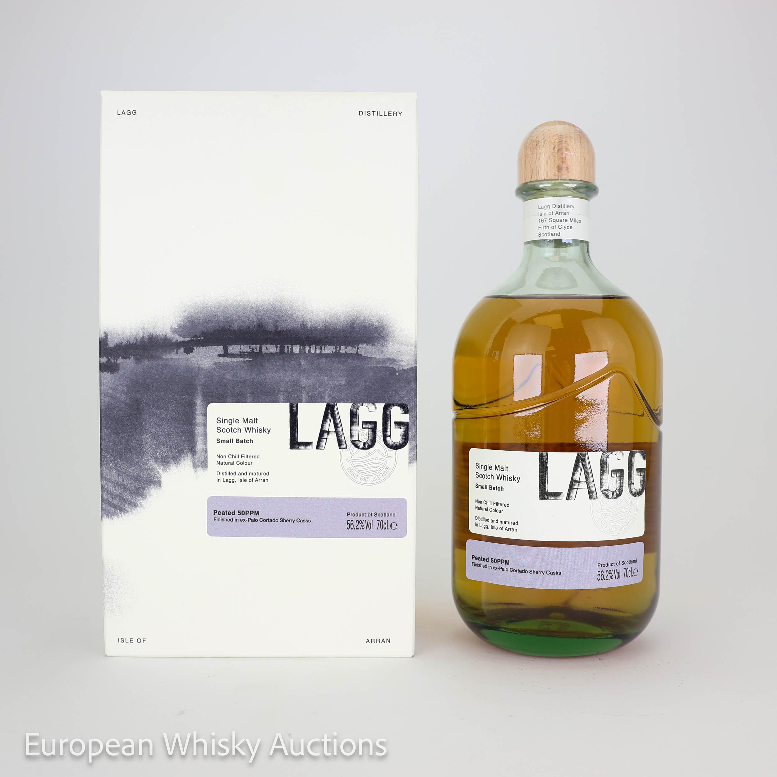 Lagg Small Batch Palo Cortado, Palo Cortado Sherry Finish, 2025, 56.2% whisky bottle