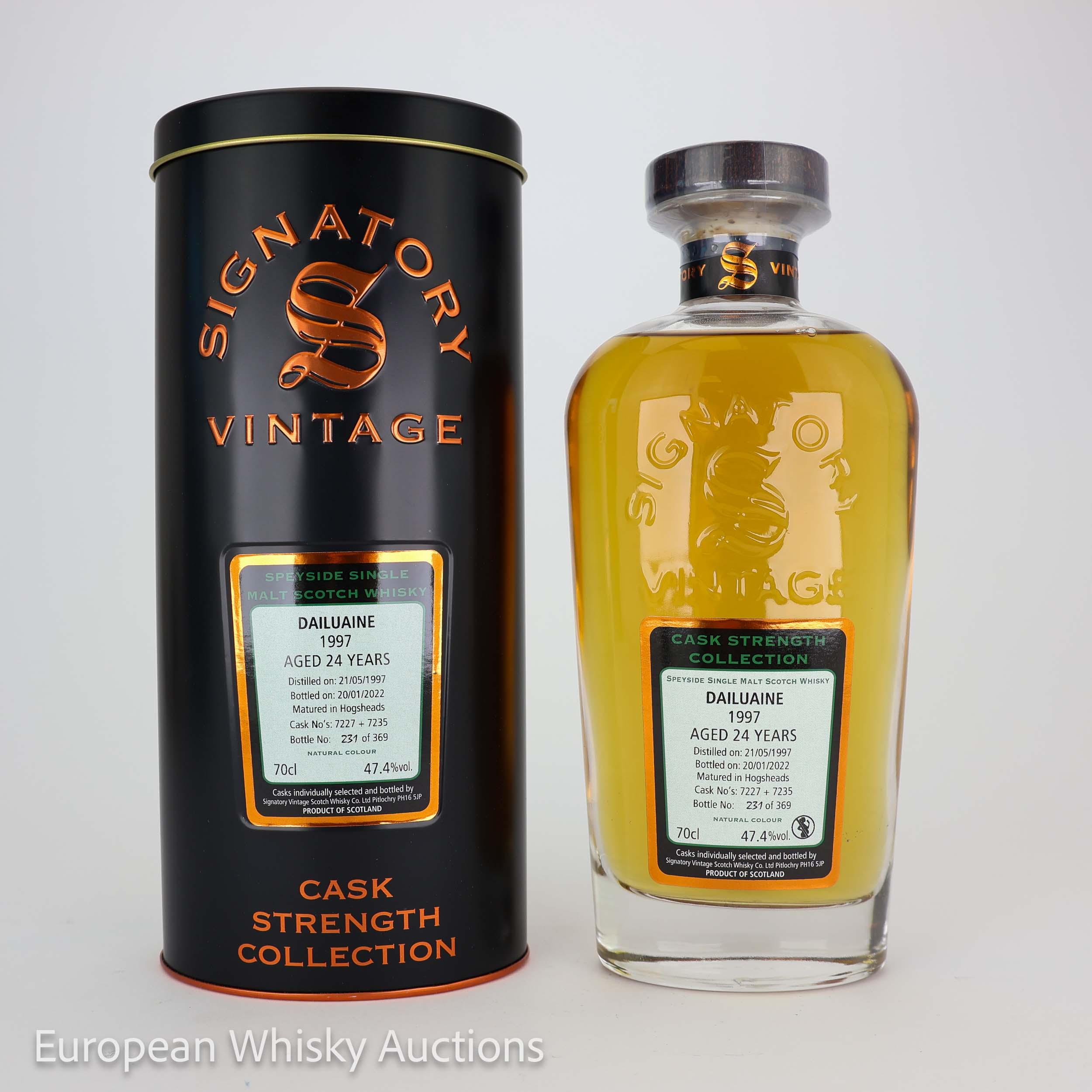 Dailuaine Cask Strength Collection 24 Year Old, Hogsheads Cask, Cask #7227 + 7235, 2022, 47.4% whisky bottle