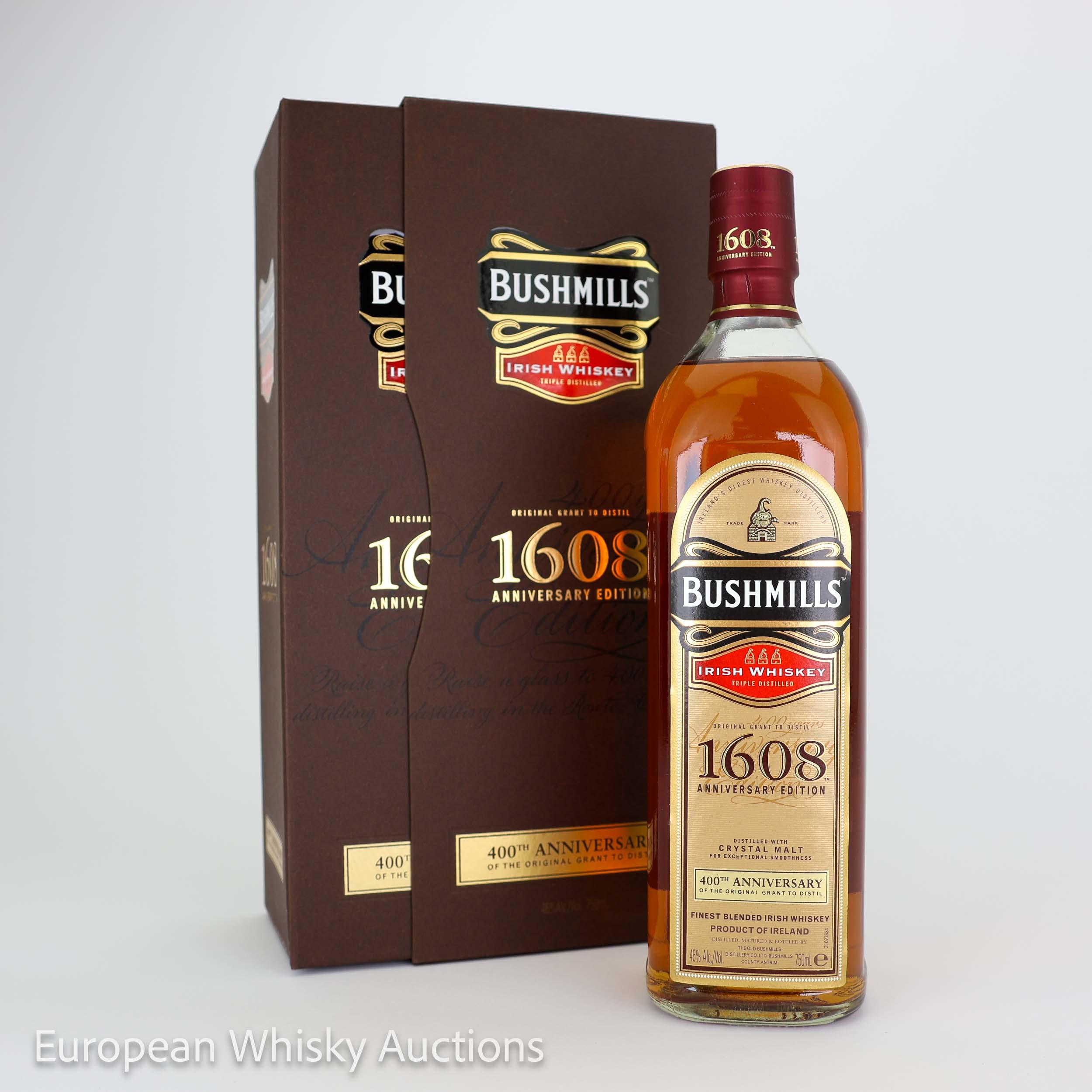 Bushmills 1608 400th Anniversary Edition, Bourbon & Sherry Cask, 2008, 46% whisky bottle