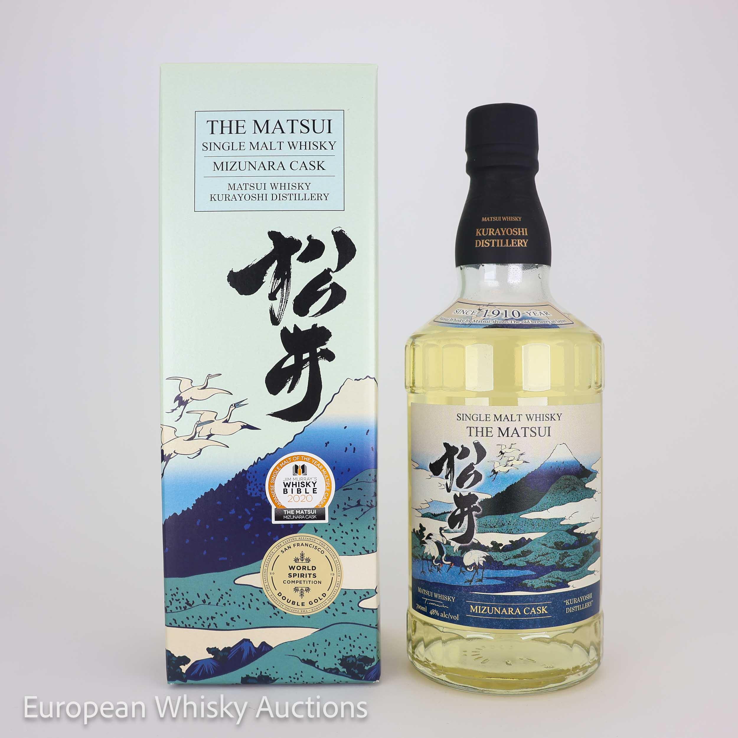 Matsui Mizunara Cask, Mizunara Cask, 2019, 48% whisky bottle