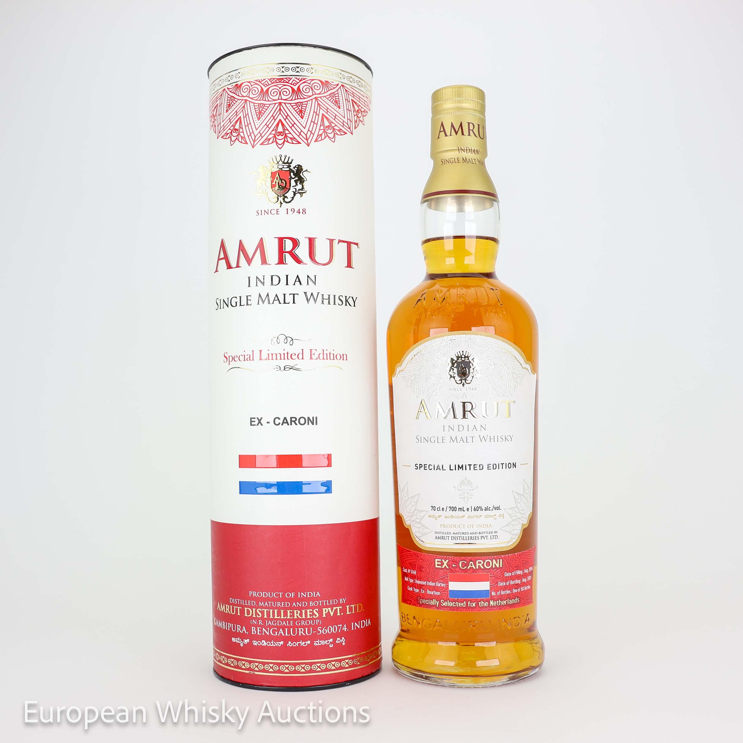 Amrut Special Limited Edition Ex-Caroni Cask #7 Year Old, Cask #5146, Batch No. 24, 2021, 60% whisky bottle