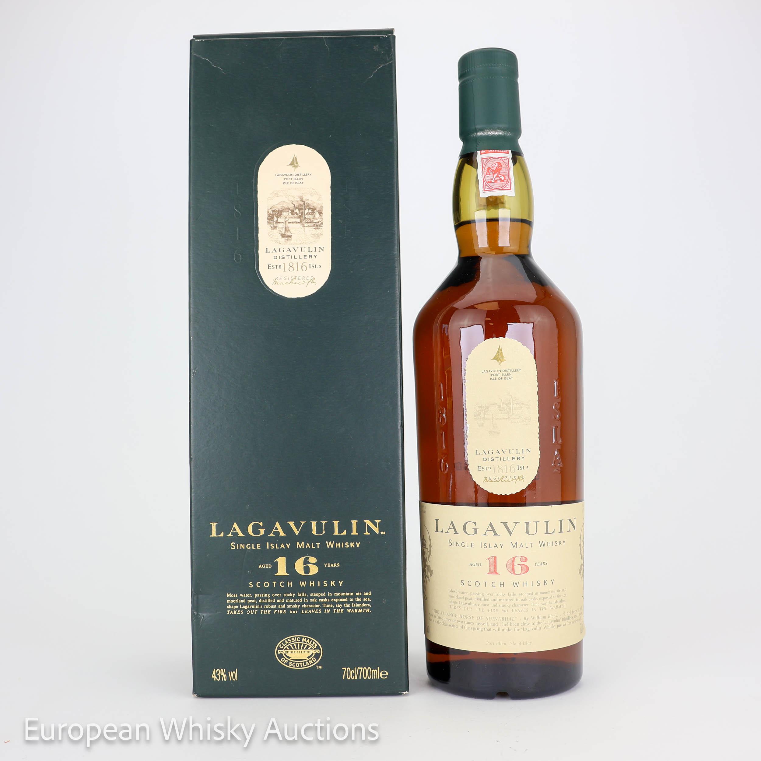 Lagavulin 16 Year Old, 43%, 70cl whisky bottle