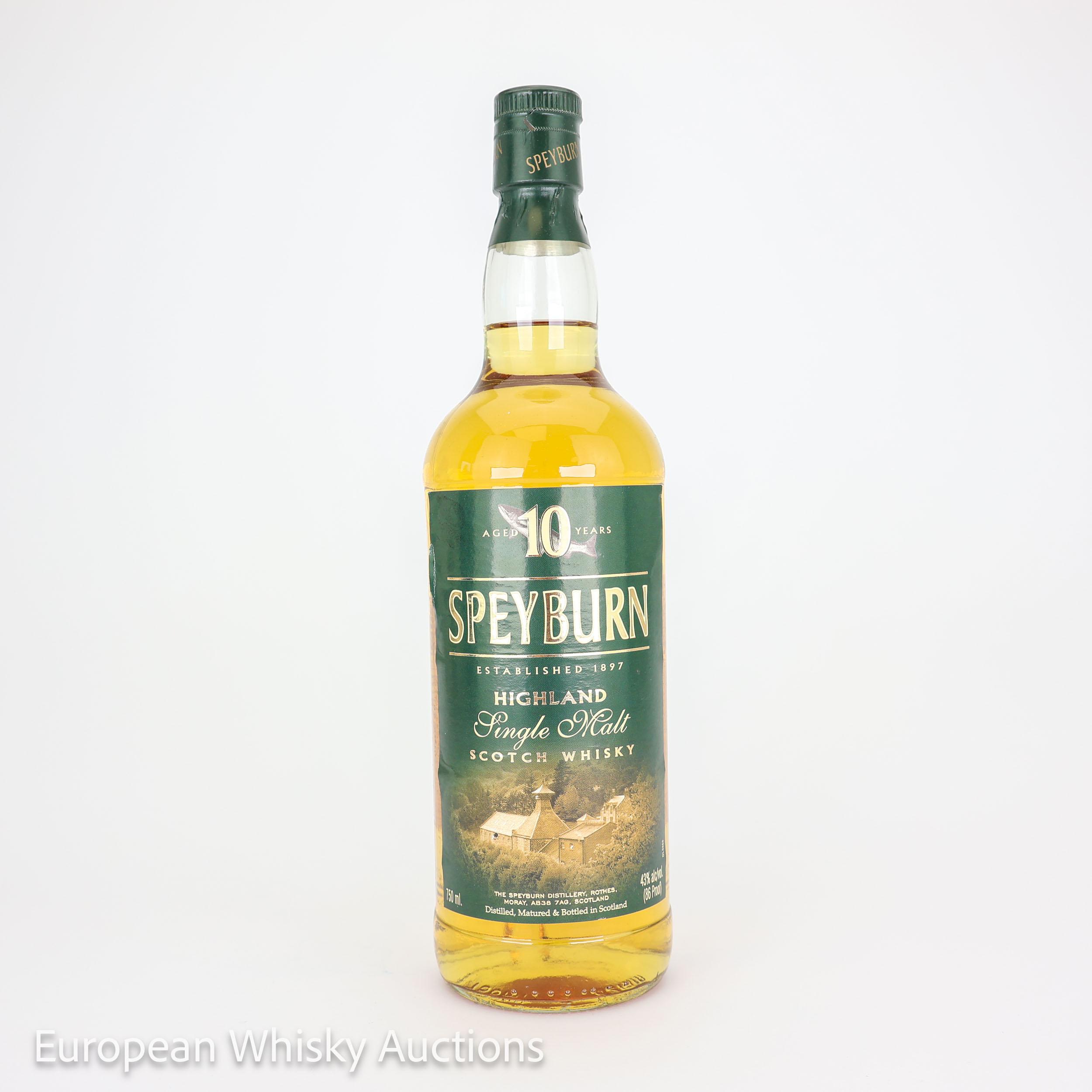 Speyburn 10 Year Old, 43% whisky bottle