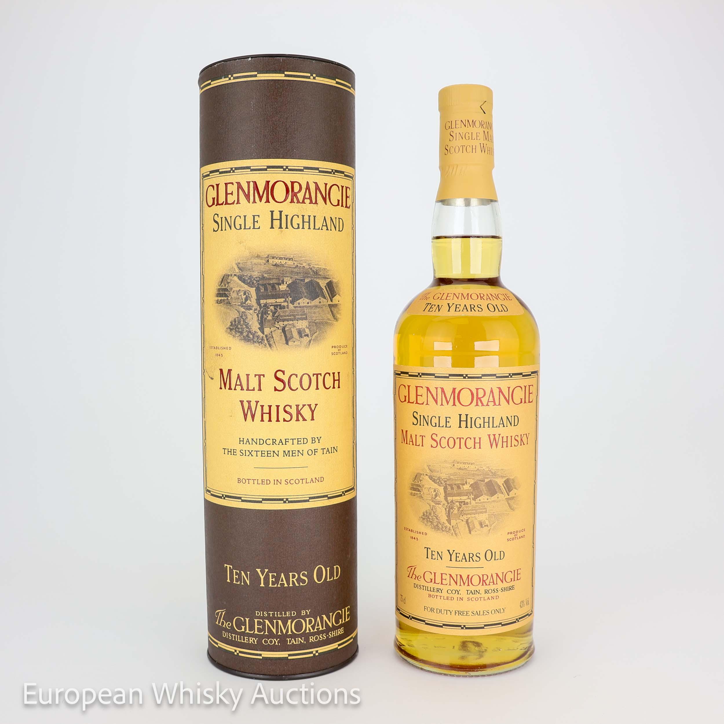 Glenmorangie The Original 10 Year Old, Bourbon Cask, 43% whisky bottle