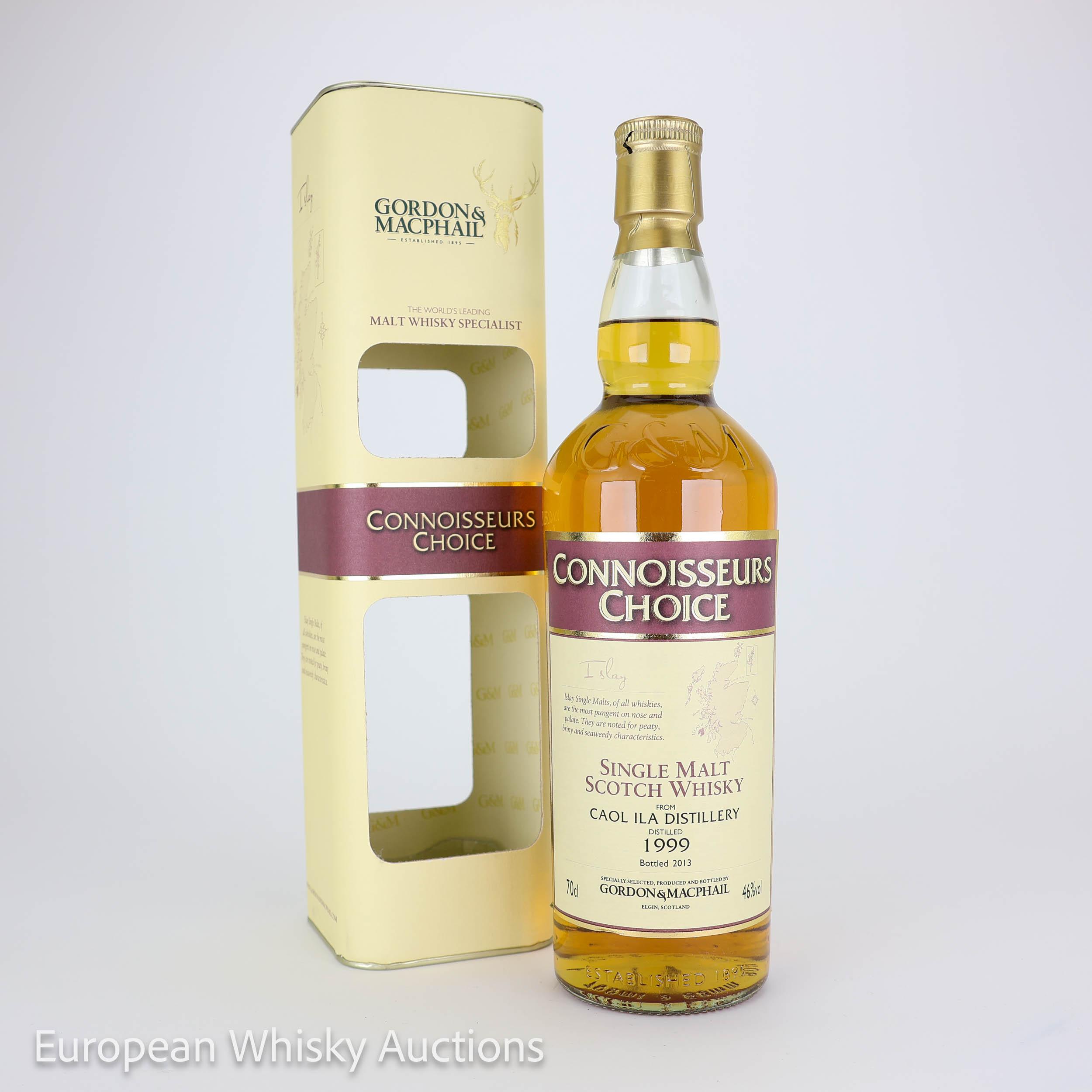 Caol Ila Connoisseurs Choice 14 Year Old, Sherry Cask, 1999, Gordon & MacPhail, 46% whisky bottle