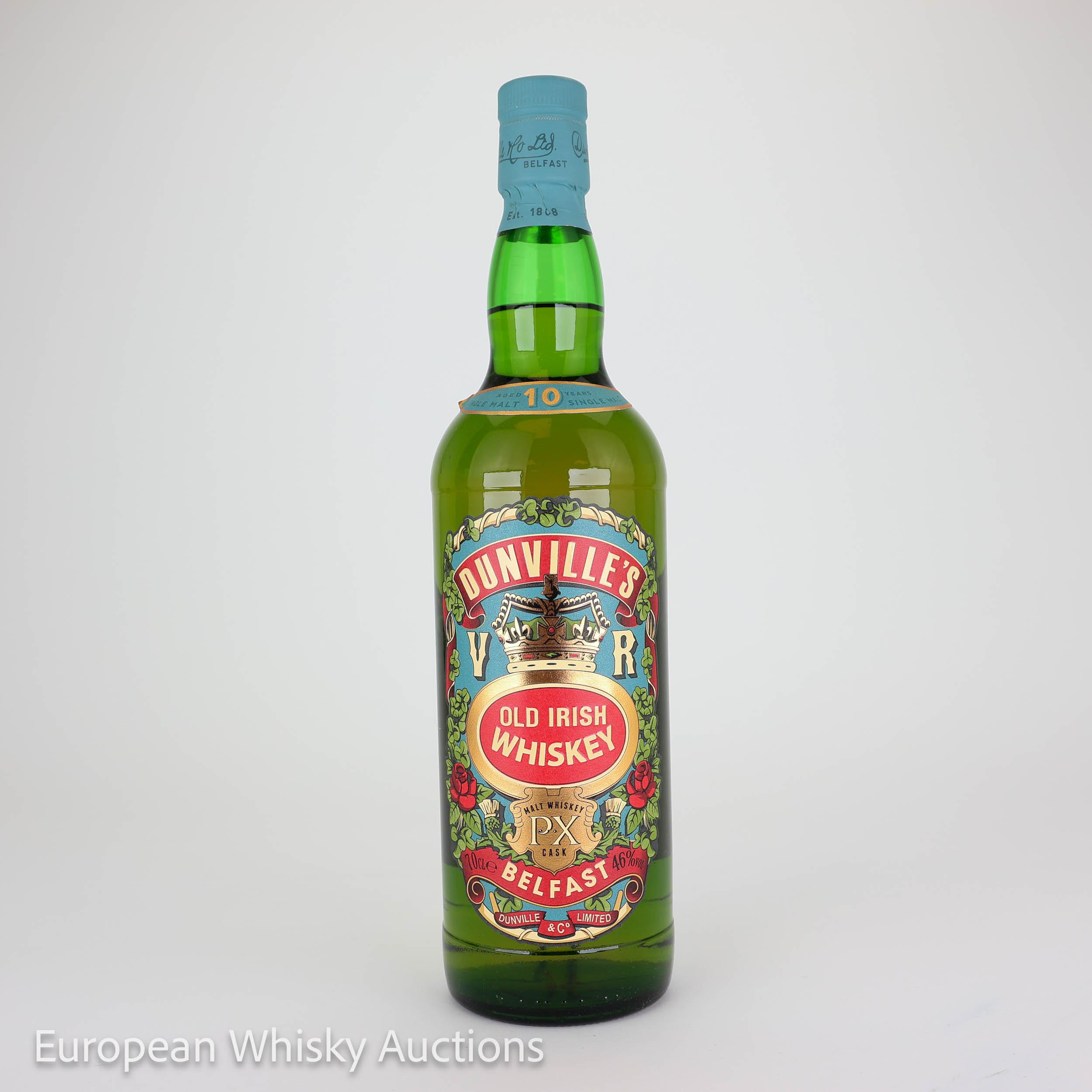 Dunville's Very Rare PX Cask 10 Year Old, Pedro Ximénez Sherry Cask, 46% whisky bottle