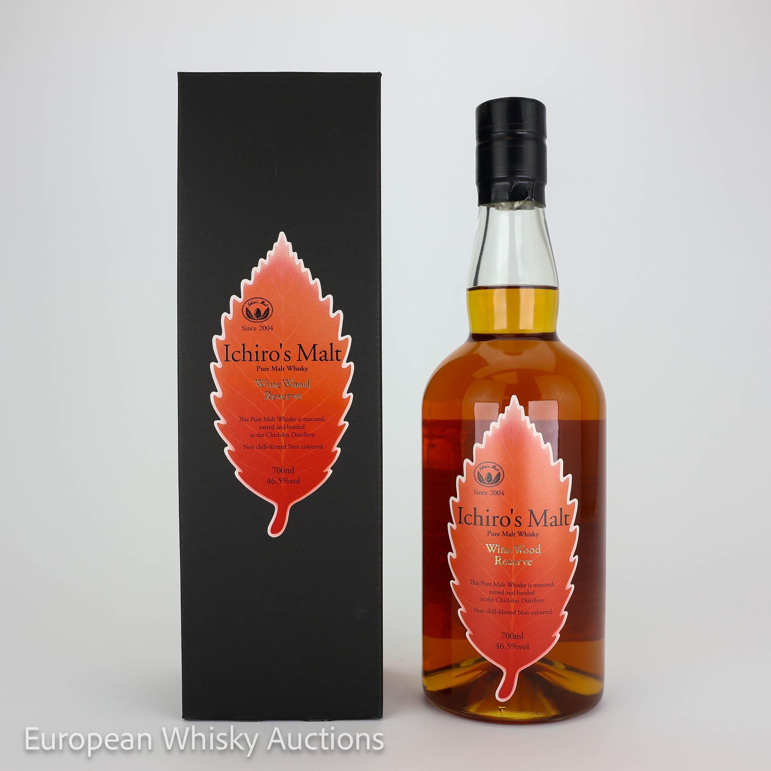 Ichiro's Malt Wine Wood Reserve, Bourbon & Wine Cask, 46.5% whisky bottle