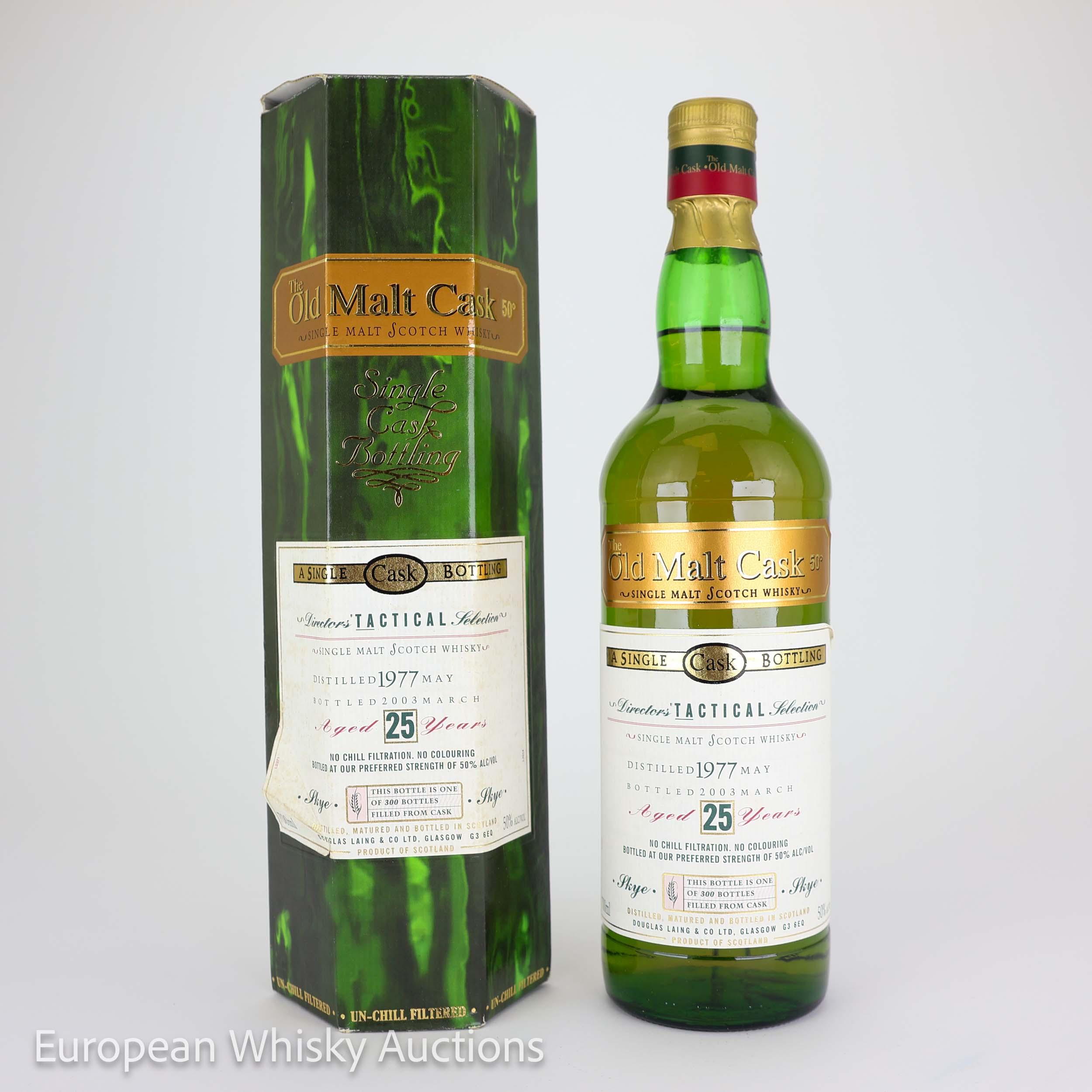 Talisker The Old Malt Cask Directors' Tactical Selection 25 Year Old, 1977, Douglas Laing, 50% whisky bottle